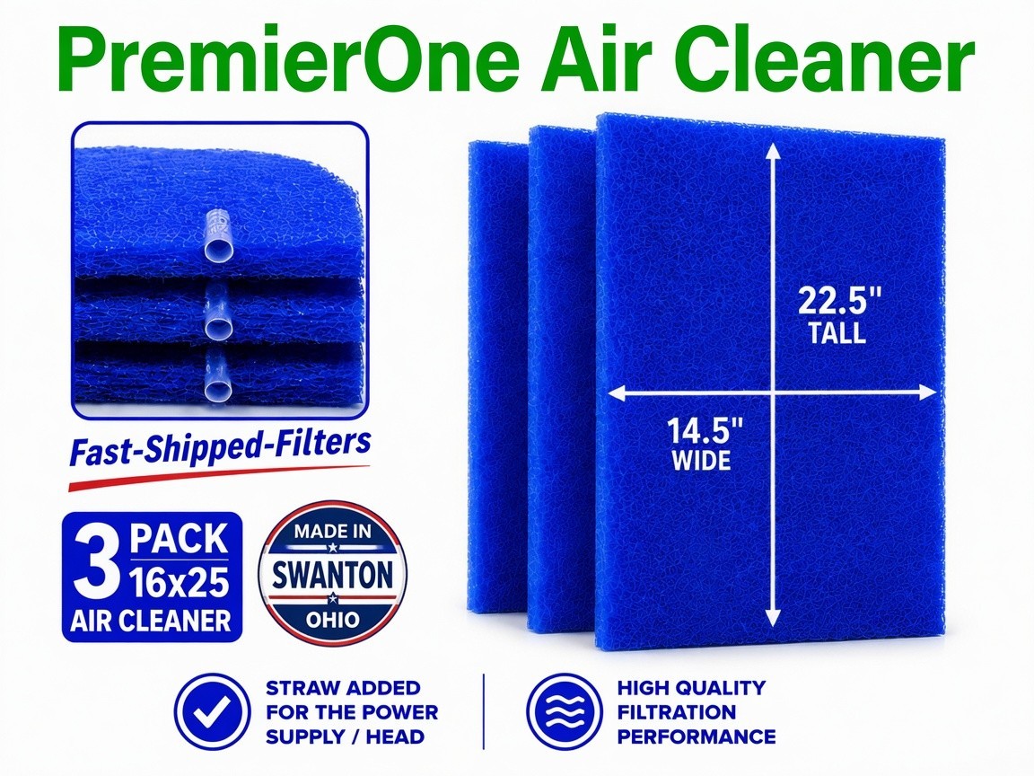 Fast-Shipped-Filters 3 Pack Filters Pads Designed to Fit PremierOne Air Cleaner