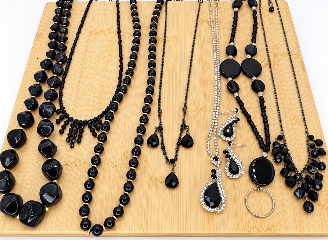 Vintage Black Gold Silver Tone Jewelry Lot | Signed Givenchy