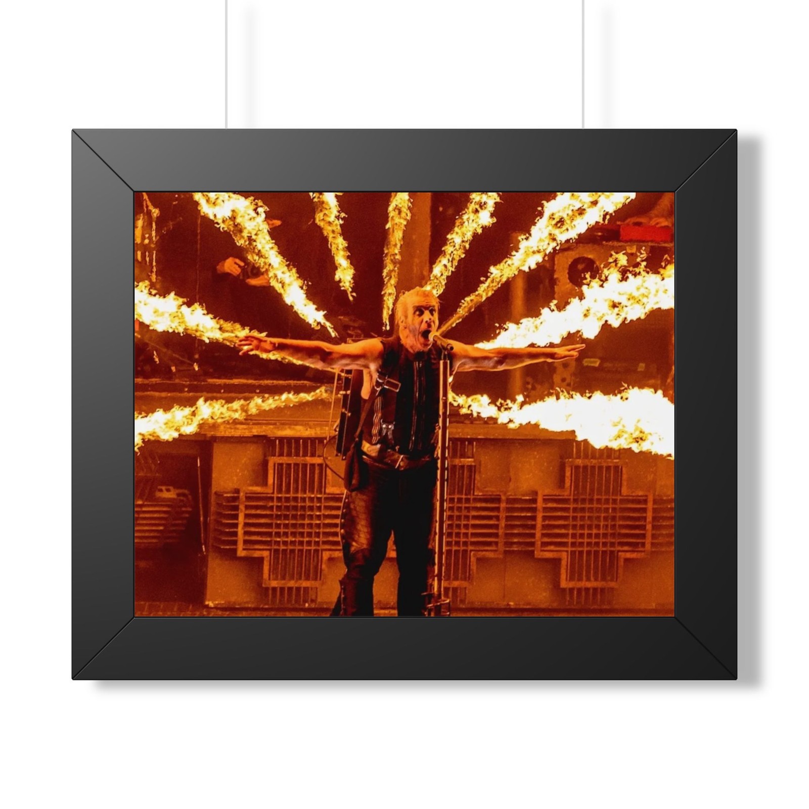 Rammstein \'Flames\' Framed Pictures/Posters - German Metal Music, Live, Concerts