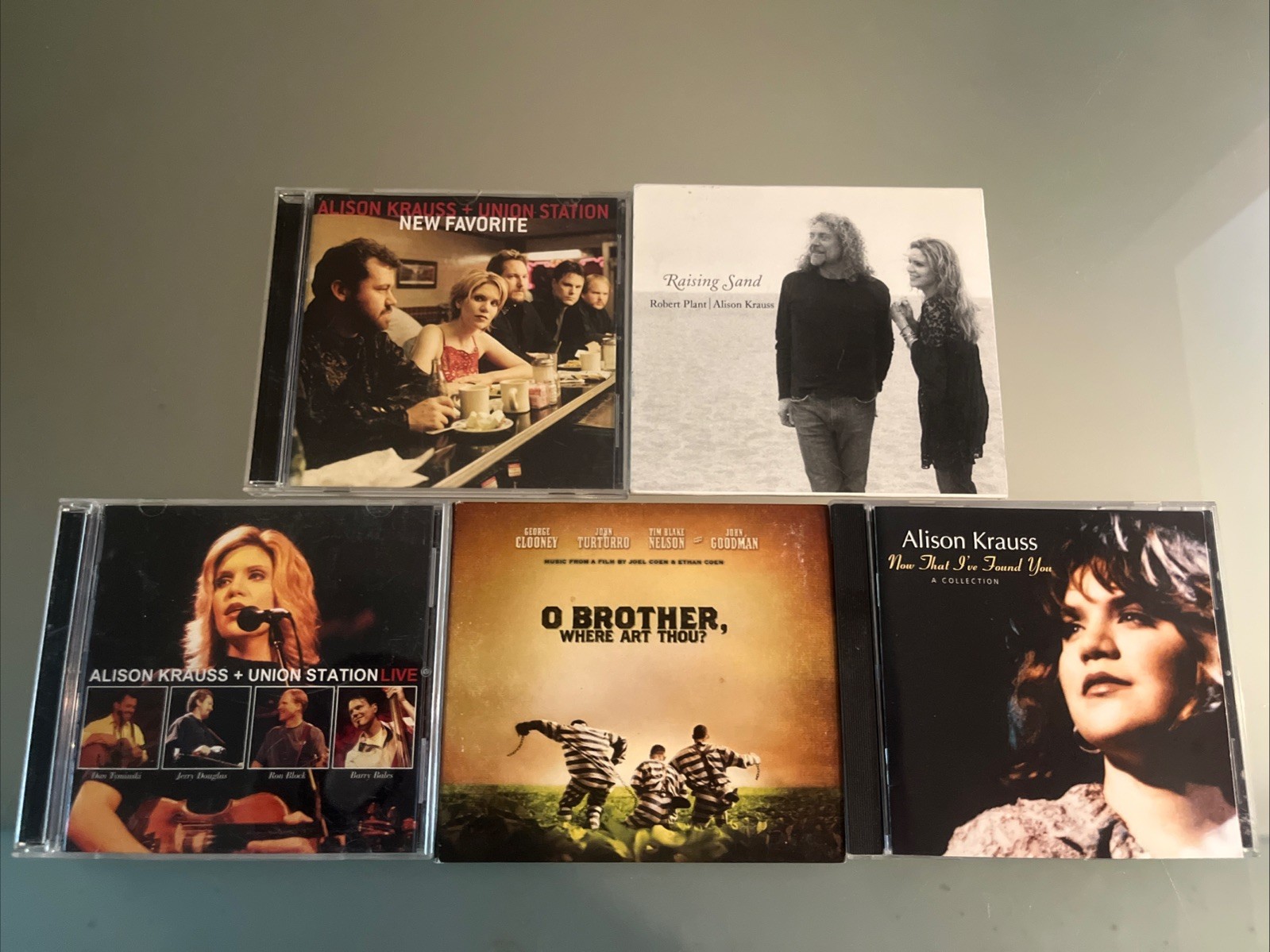 Alison Krauss/Union Station 6 LOT: New Fav, O Brother SDTK, Live DBL, Raise Sand