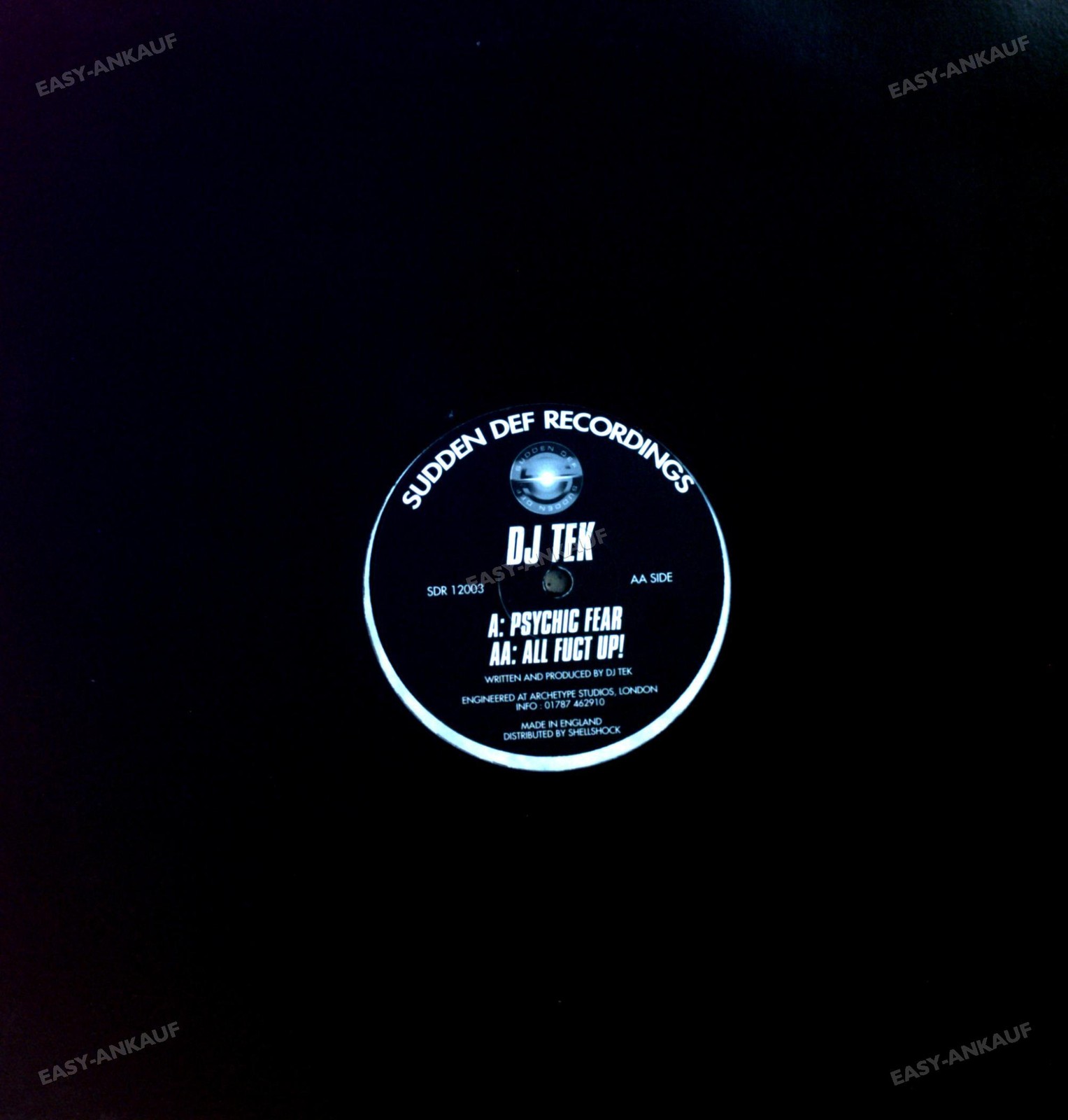 DJ Tek - Psychic Fear / All Fuct Up Maxi (VG+/VG+) \'*