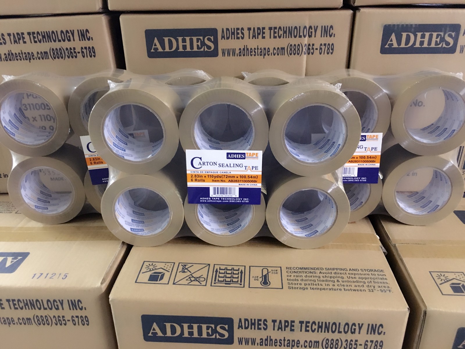 (24) Rolls Tan / Brown Packing Tapes 3 Inch 110 Yards 2.0 Mil