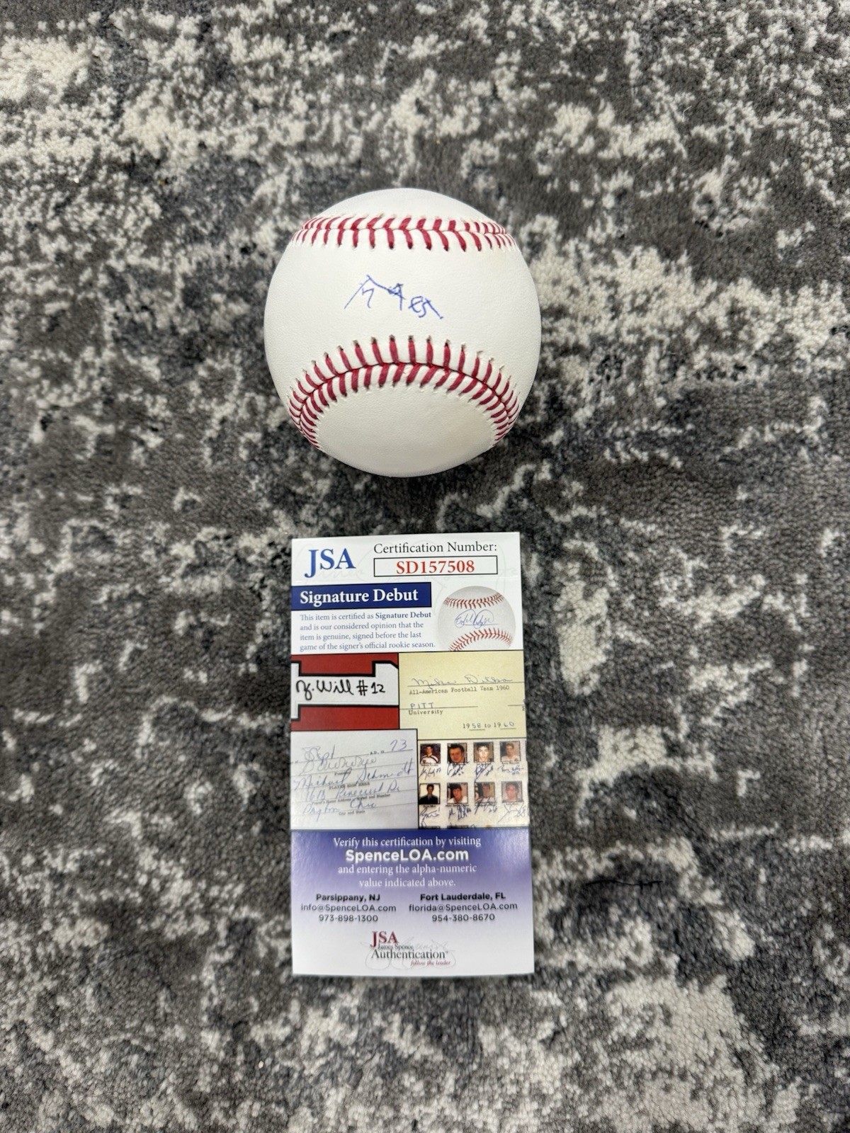 Tatsuya Imai Signed Autographed Houston Astros Japan Baseball Kanji JSA COA