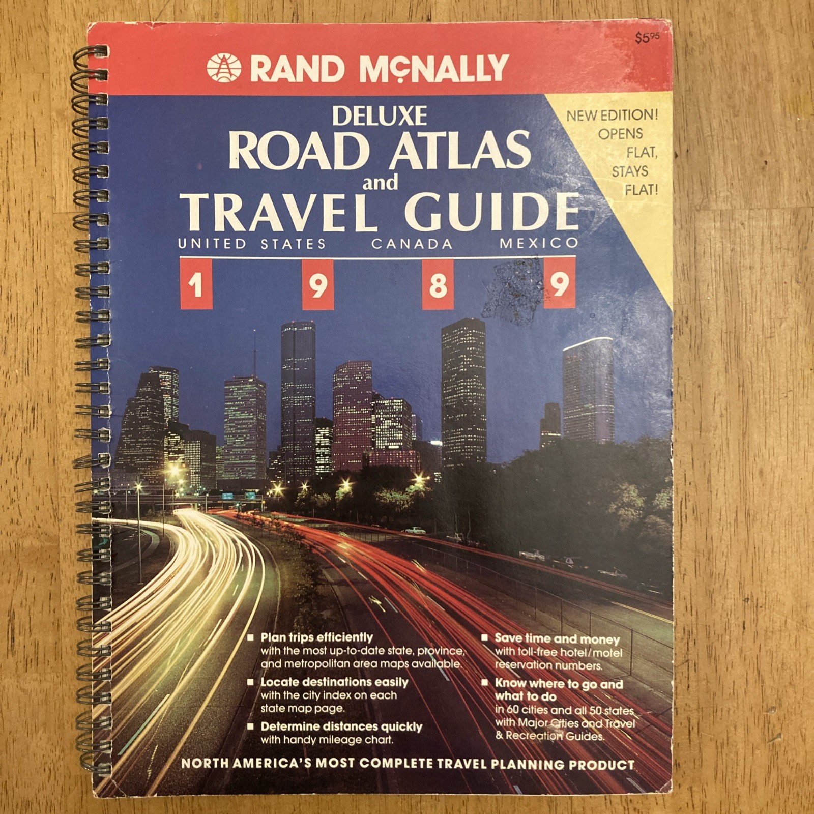 Vintage Rand McNally Deluxe Road Atlas and Travel Guide 1989-USA, Canada, Mexico Vintage Rand McNally Deluxe Road Atlas and Travel Guide 1989-USA, Canada, Mexico