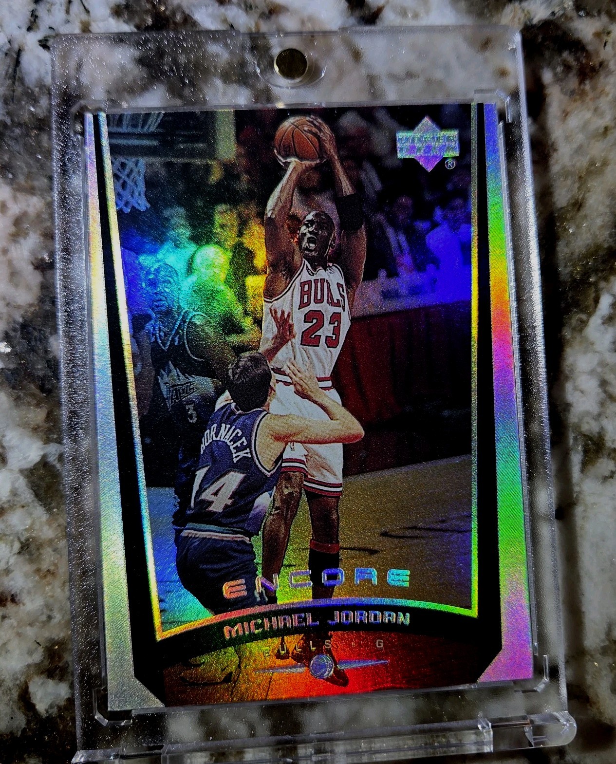 1998-99 Upper Deck Encore - Michael Jordan Refractor Rare - Chicago Bulls - Mint 1998-99 Upper Deck Encore - Michael Jordan Refractor Rare - Chicago Bulls - Mint