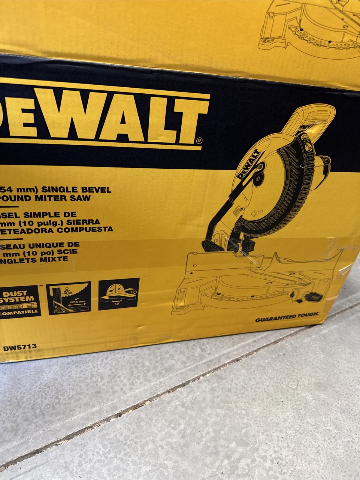 DEWALT DWS713 10 inch Compound Miter Saw Corded