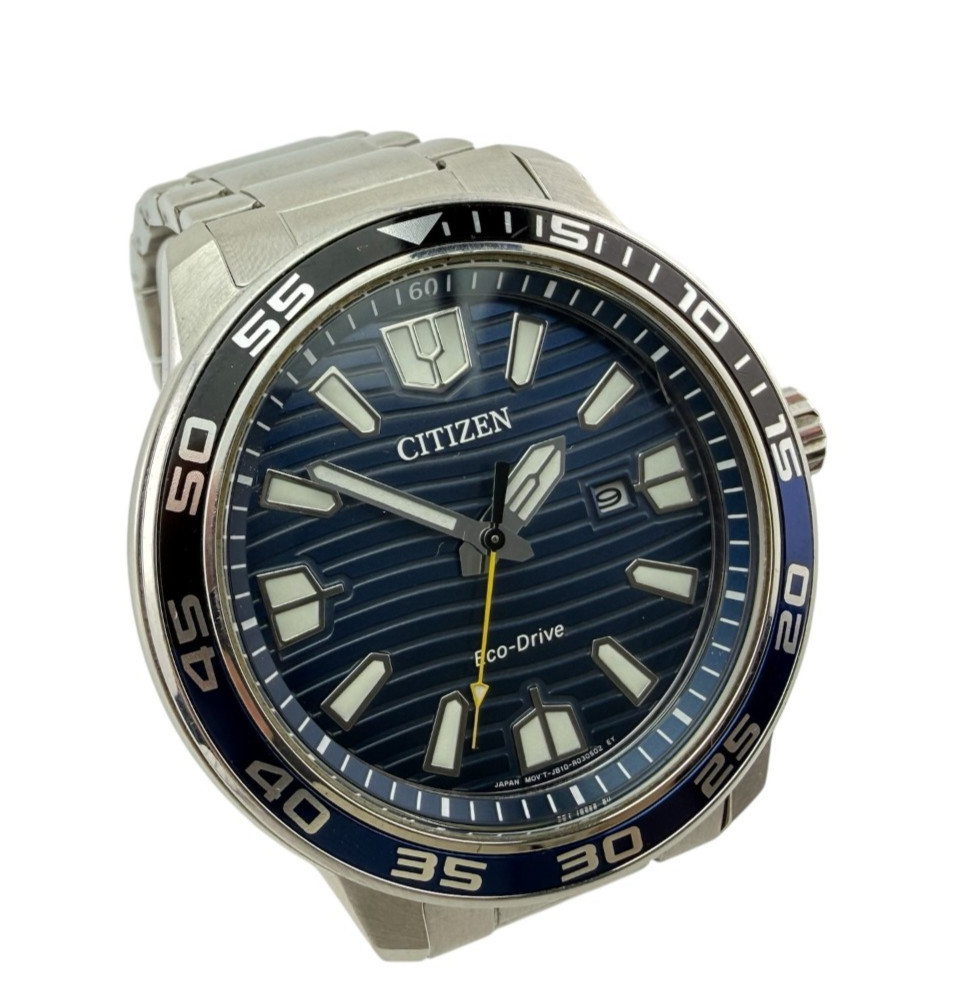 CITIZEN ECO-DRIVE AW1525-81L Wristwatch 45MM BLUE AND BLACK BEZEL
