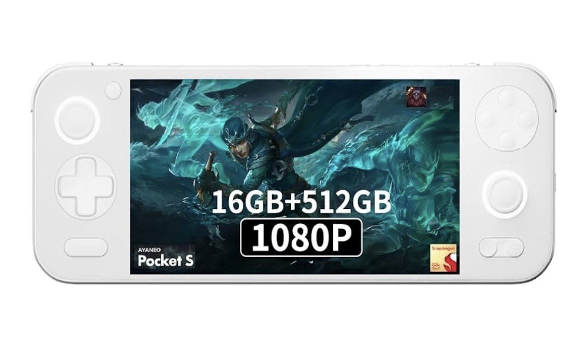 AYANEO Pocket S Handheld Console 512GB Storage White AYANEO Pocket S Handheld Console 512GB Storage White