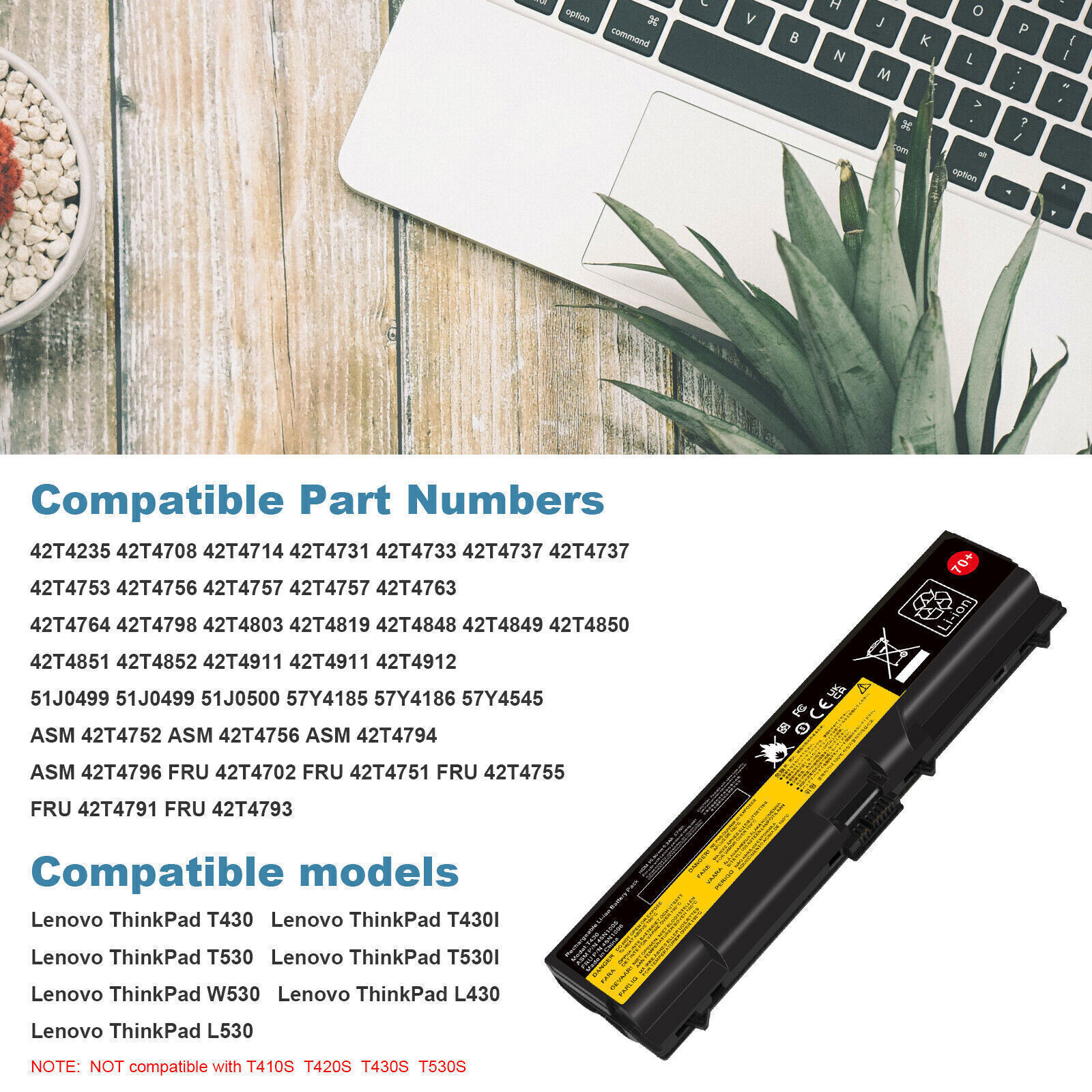 ✅LOT 1-30x Battery For Lenovo ThinkPad T430 T420 W530 T530 L530 0A36303 57Wh 70+