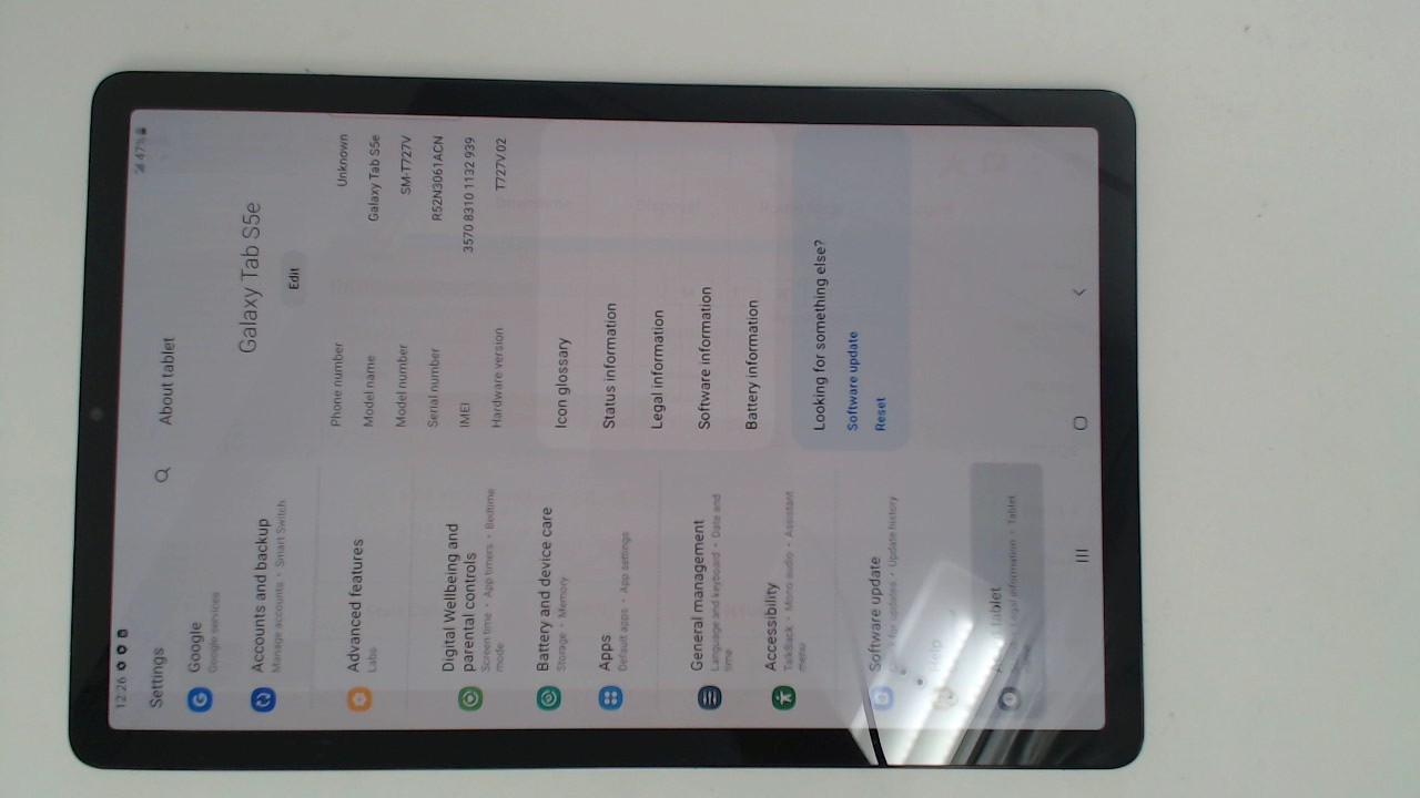 Samsung Galaxy Tab S5e SM-T720V 10.5\