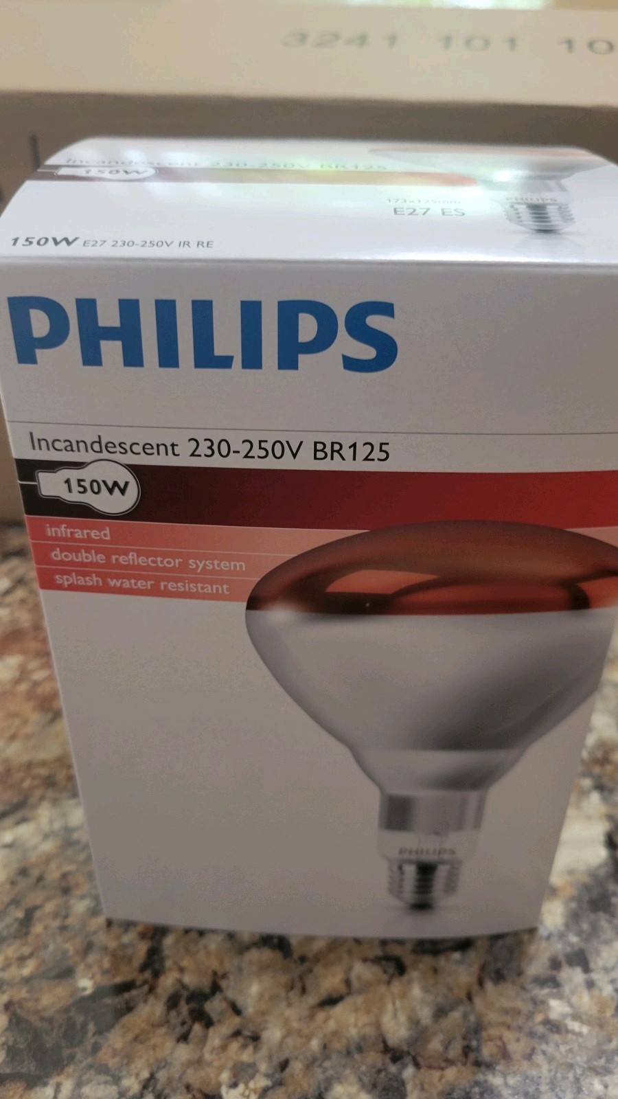 Philips Infrared Lamp 150W 220V BR125