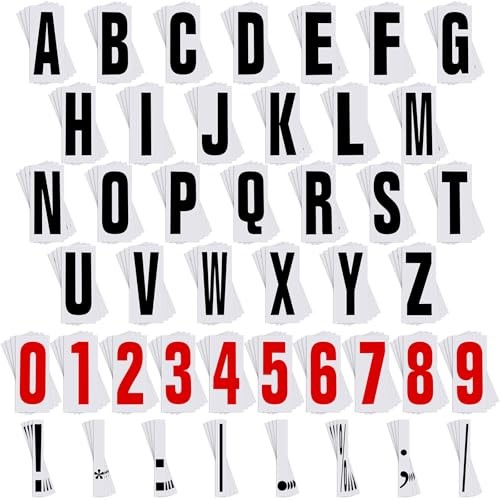Jecery 400 Pcs Marquee Sign Letters Flexible Plastic Letters on Flexible Panel