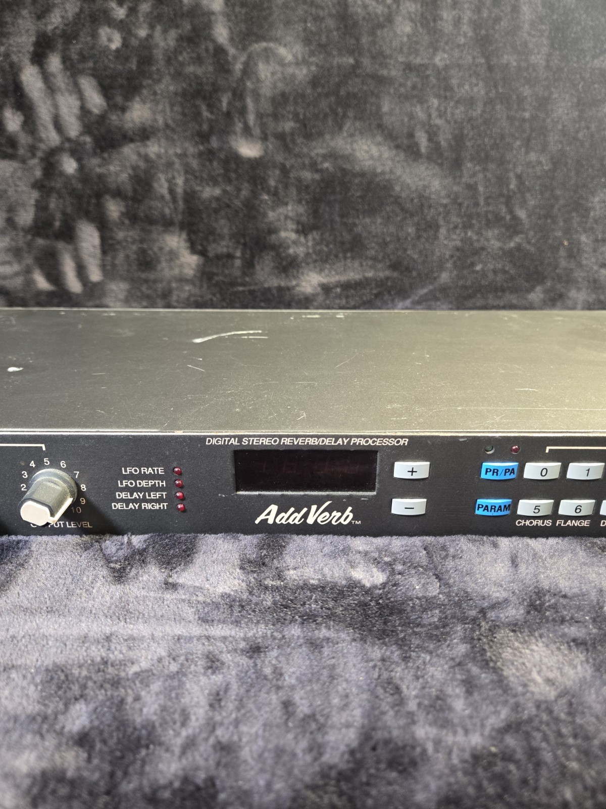 Vintage Peavey AddVerb Digital Stereo Reverb Delay Effects Processor Rack MIDI
