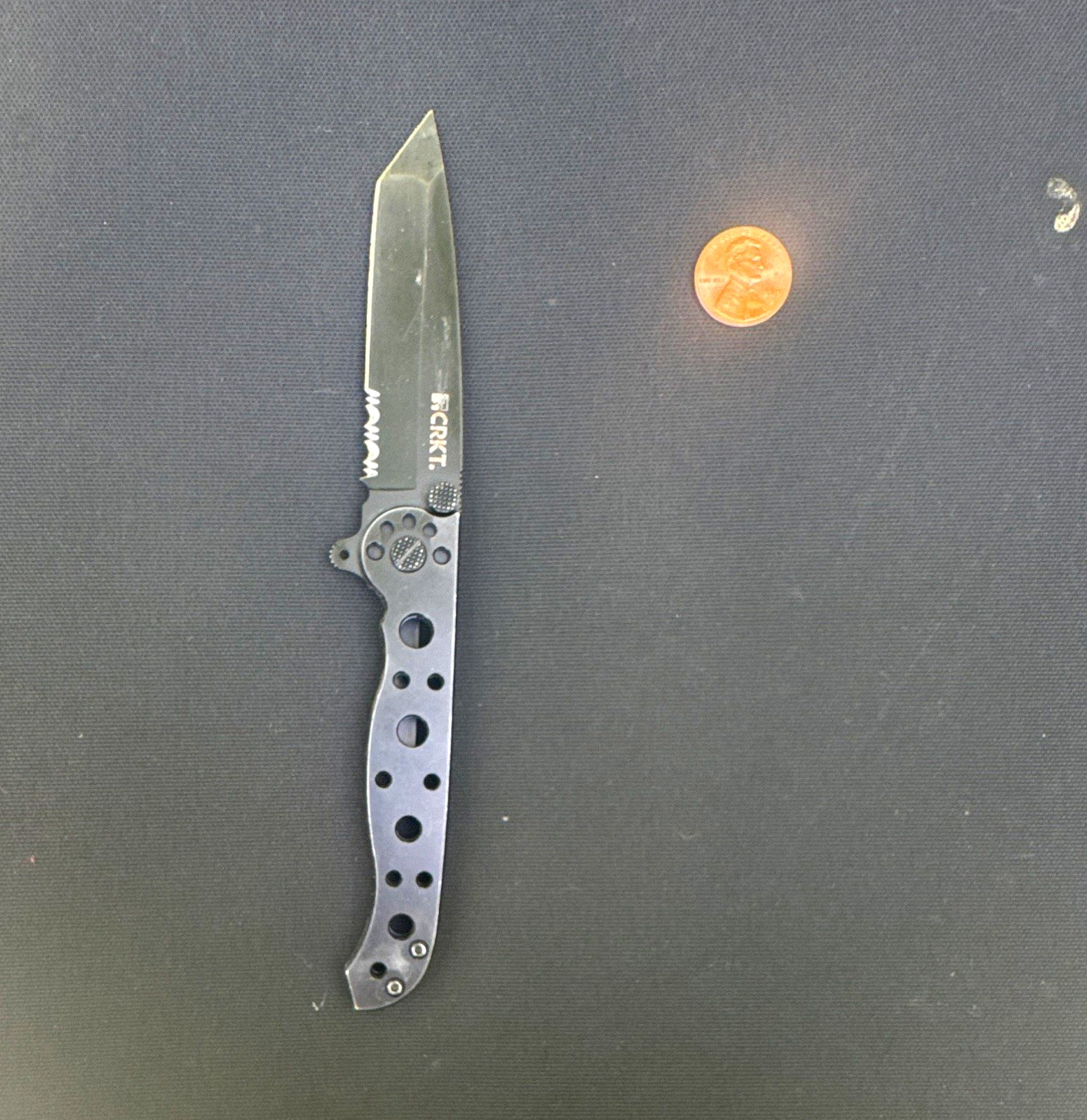 CRKT M16-10KS Carson Design Black Tanto Combo Edge FlipperPocketknife Liner Lock CRKT M16-10KS Carson Design Black Tanto Combo Edge FlipperPocketknife Liner Lock