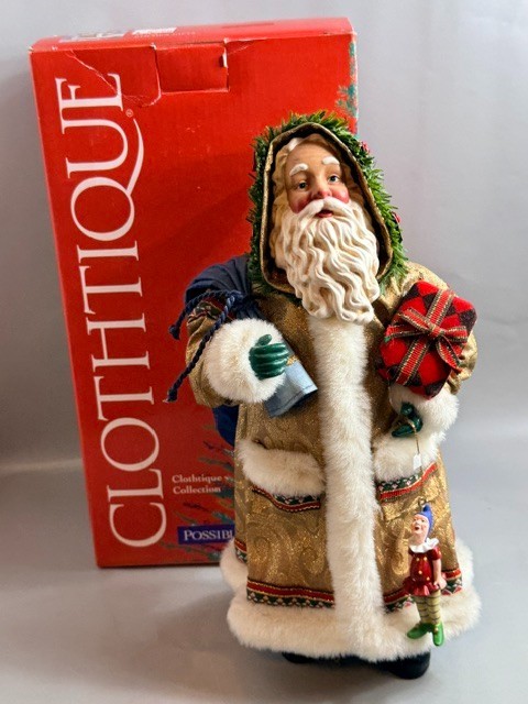 Santa Claus Crinkle Clothtique Christmas Figurine Possible Dreams Golden Gifts Santa Claus Crinkle Clothtique Christmas Figurine Possible Dreams Golden Gifts