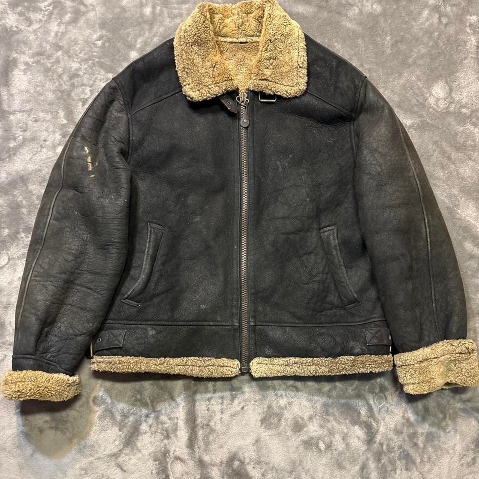 Vintage 80s Wilson B-3 bomber flight leather jacket Vintage 80s Wilson B-3 bomber flight leather jacket