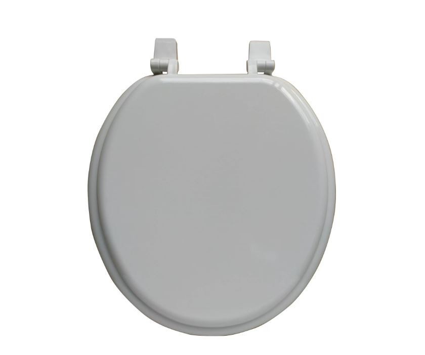 Round Molded Wood Toilet Seat White Round Molded Wood Toilet Seat White