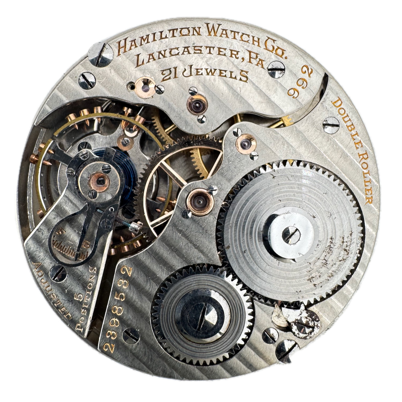 Vintage 16s 1926 Hamilton 21j Mechanical Railroad Pocket Watch Movement 992 USA Vintage 16s 1926 Hamilton 21j Mechanical Railroad Pocket Watch Movement 992 USA