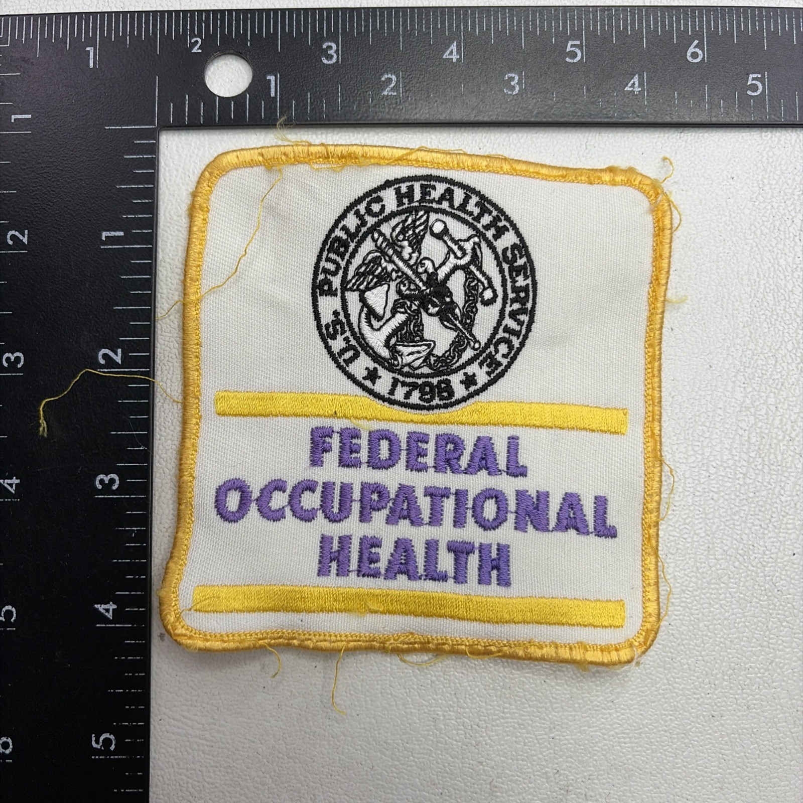 Vintage Old Public Health Service Federal Occupational Health Patch 59V7