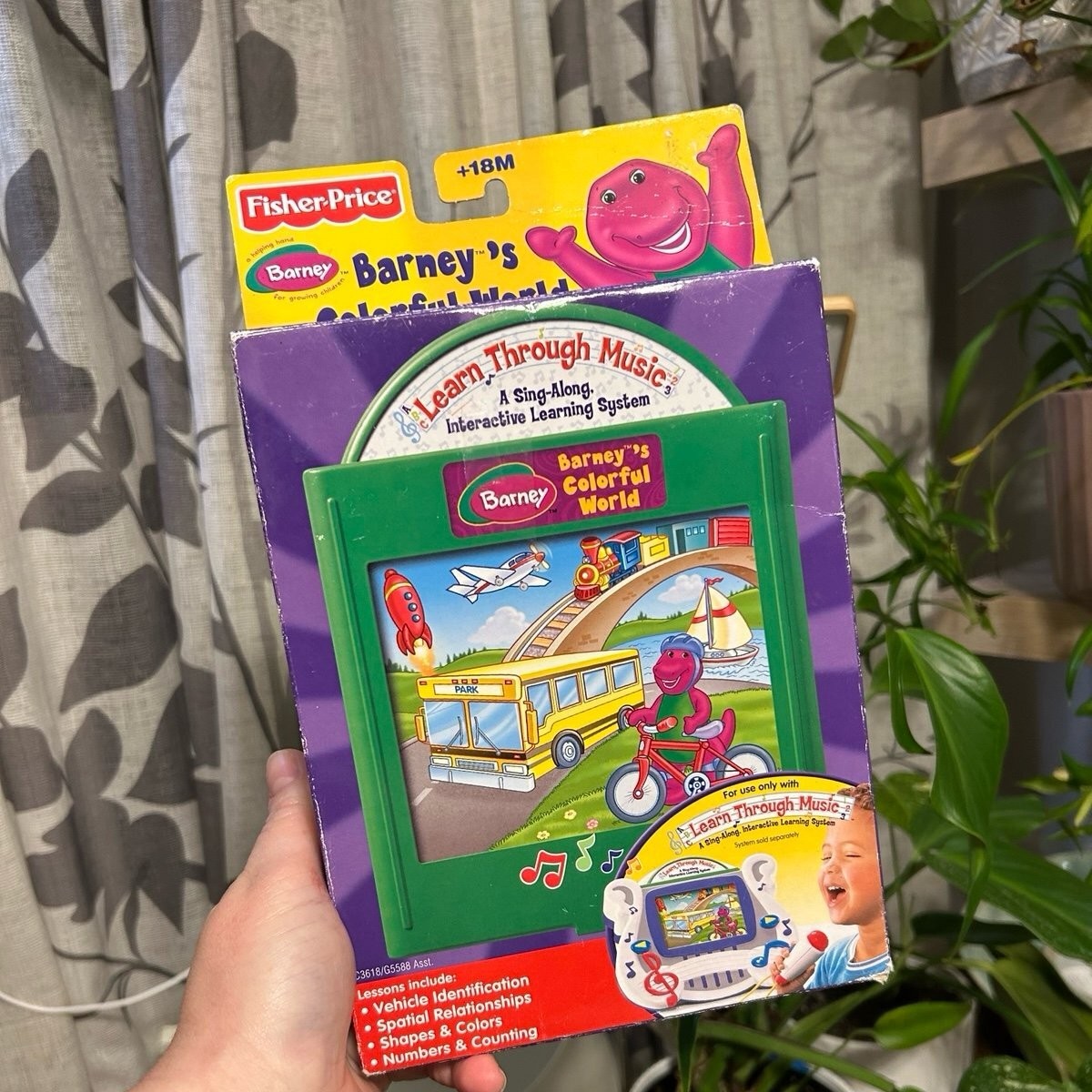 Fisher-Price Barney's Colorful World cartridge- Learn Through Music System Fisher-Price Barney's Colorful World cartridge- Learn Through Music System