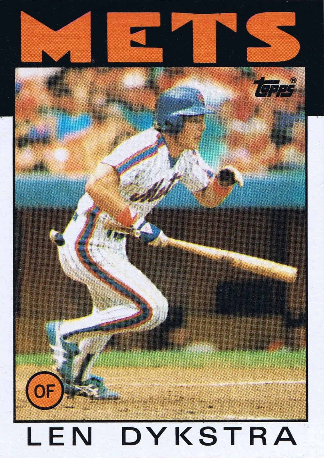 LEN DYKSTRA LENNY 1986 TOPPS METS ROOKIE CARD #53 RC NM-MT ~WORLD SERIES