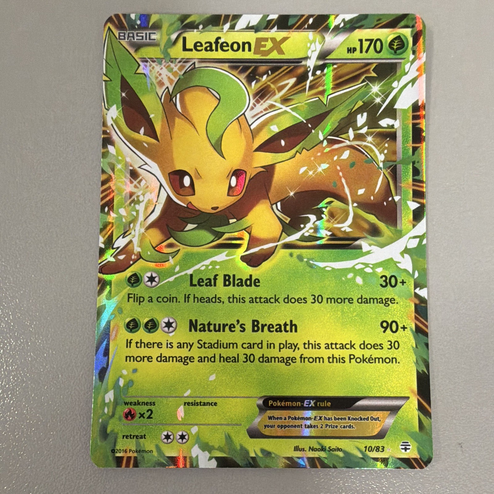 Leafeon EX 10/83 Generations Holo