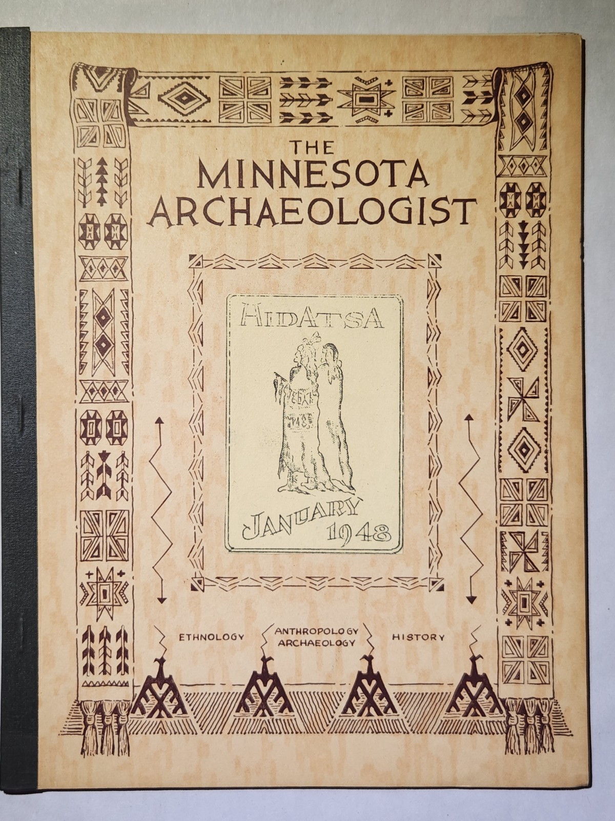 Minnesota Archaeologist, January 1948, Hidatsa, Very Good