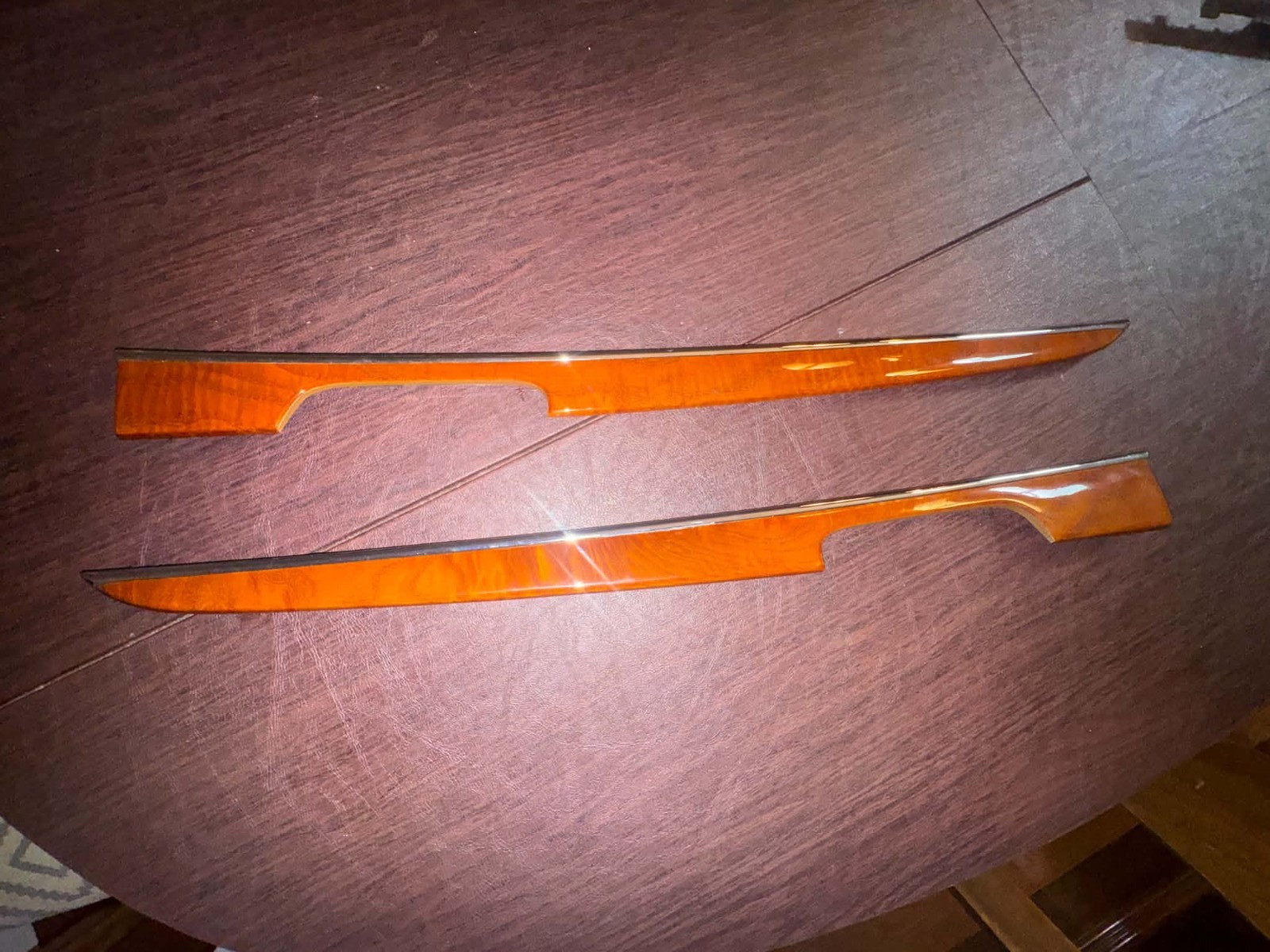 PAIR REAR 2011-2013 Jeep Grand Cherokee OVERLAND Real Wood Door Panel Trim LH RH