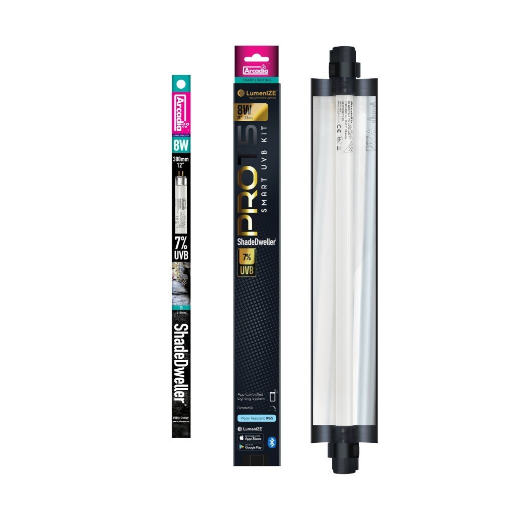 Arcadia LumenIZE ProT5 SMART UVB Kit - ShadeDweller 7% UVB - 8Watt NOVELTY