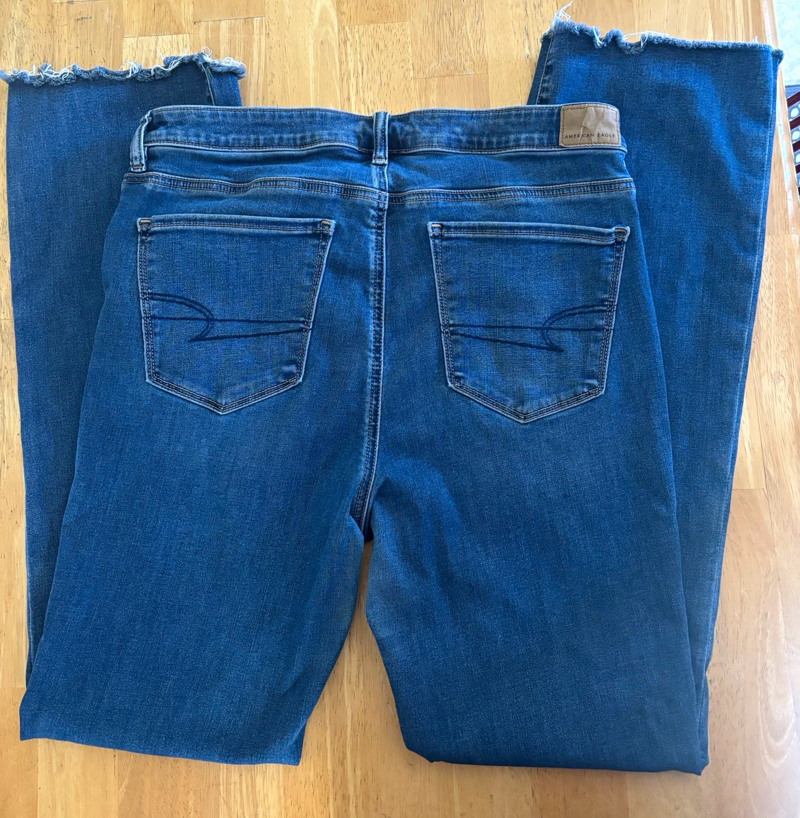 American Eagle Outfitters Women’s Bootcut Blue Denim Jeans Size 14 Tall American Eagle Outfitters Women’s Bootcut Blue Denim Jeans Size 14 Tall