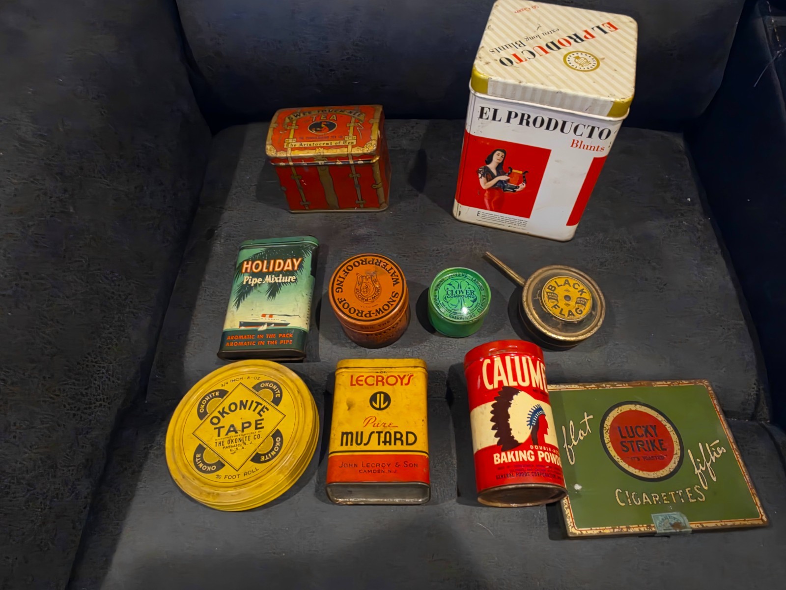 Lot of Antique Vintage Tins Lot of Antique Vintage Tins