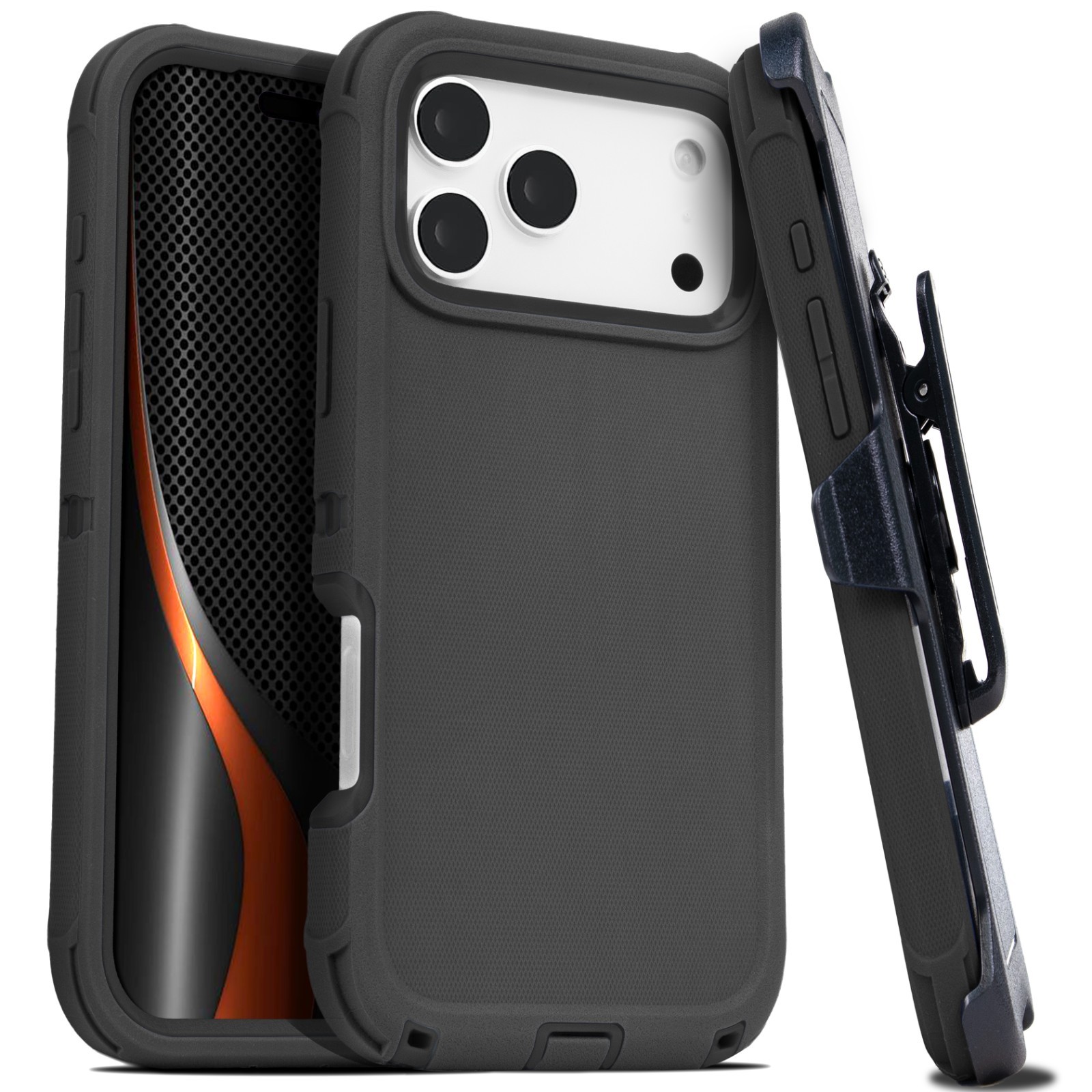 For iPhone 18 17 16 15 14 Plus Pro Max Case Shockproof Rugged Heavy Duty Clip