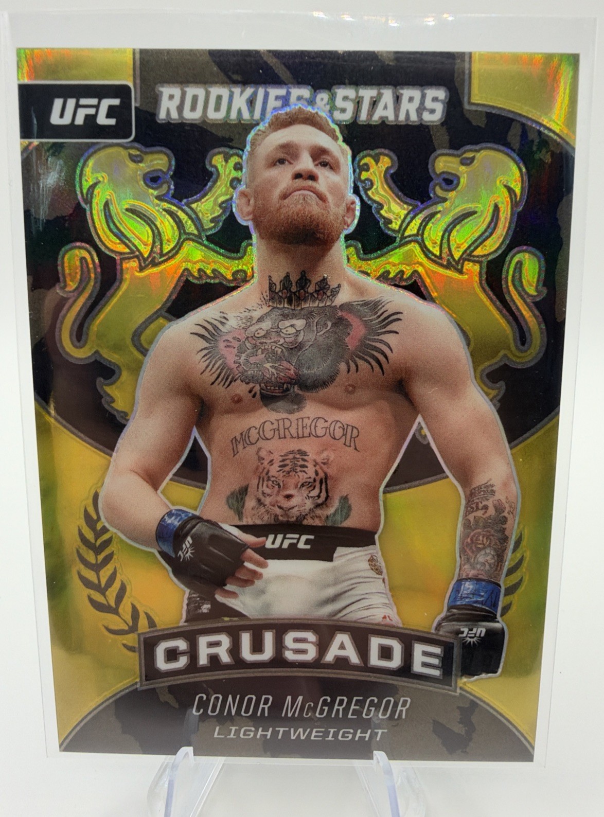 CONOR McGREGOR 2021 Panini Chronicles UFC Rookies & Stars Crusade Card GOLD #/10