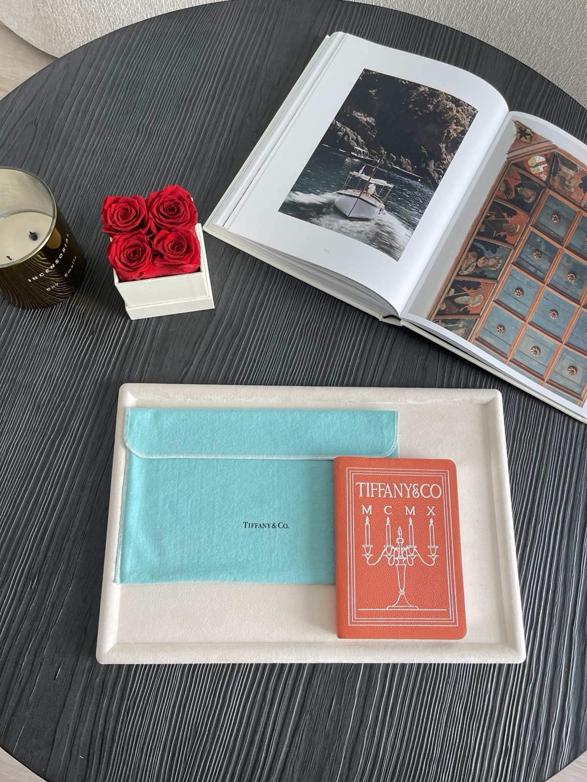 Tiffany & Co. Notebook in Carnelian Orange Leather NEW $165