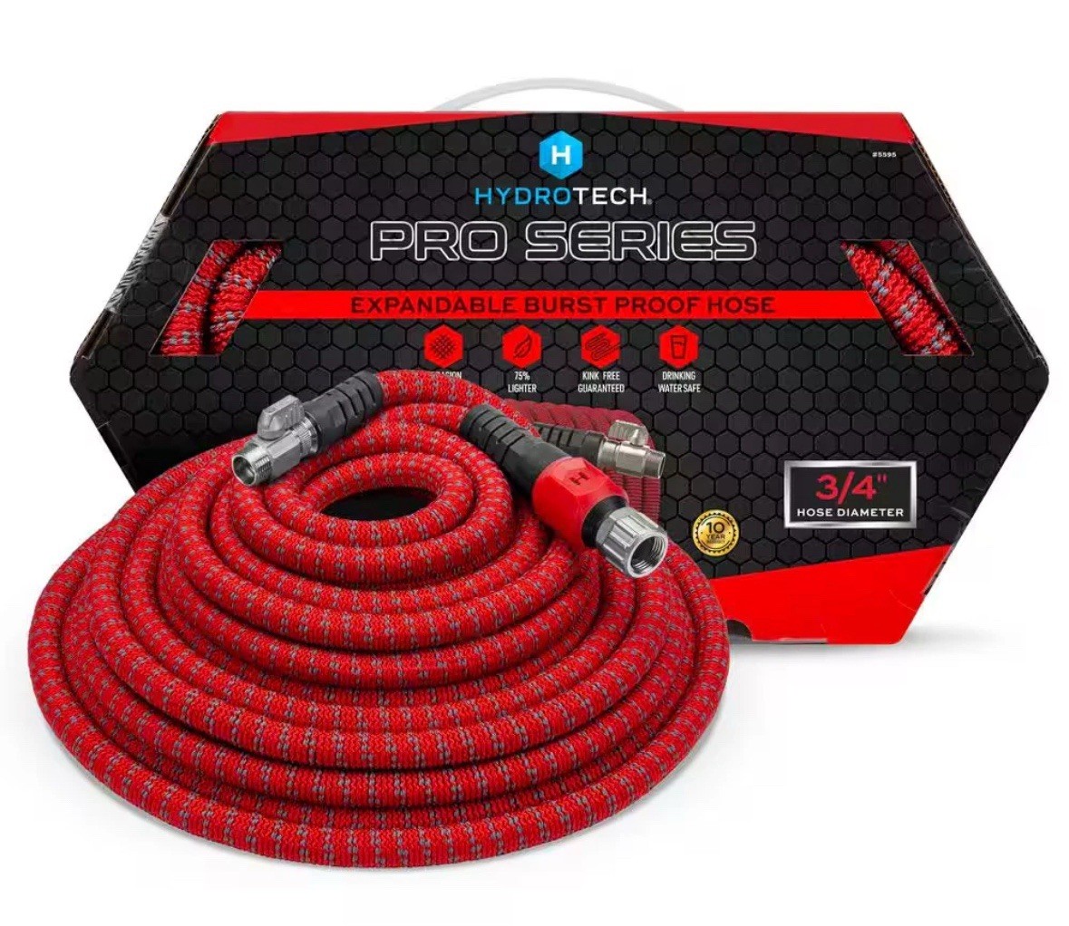 Hydrotech Pro Series 3/4” x 200 Feet Heavy Duty Water Hose