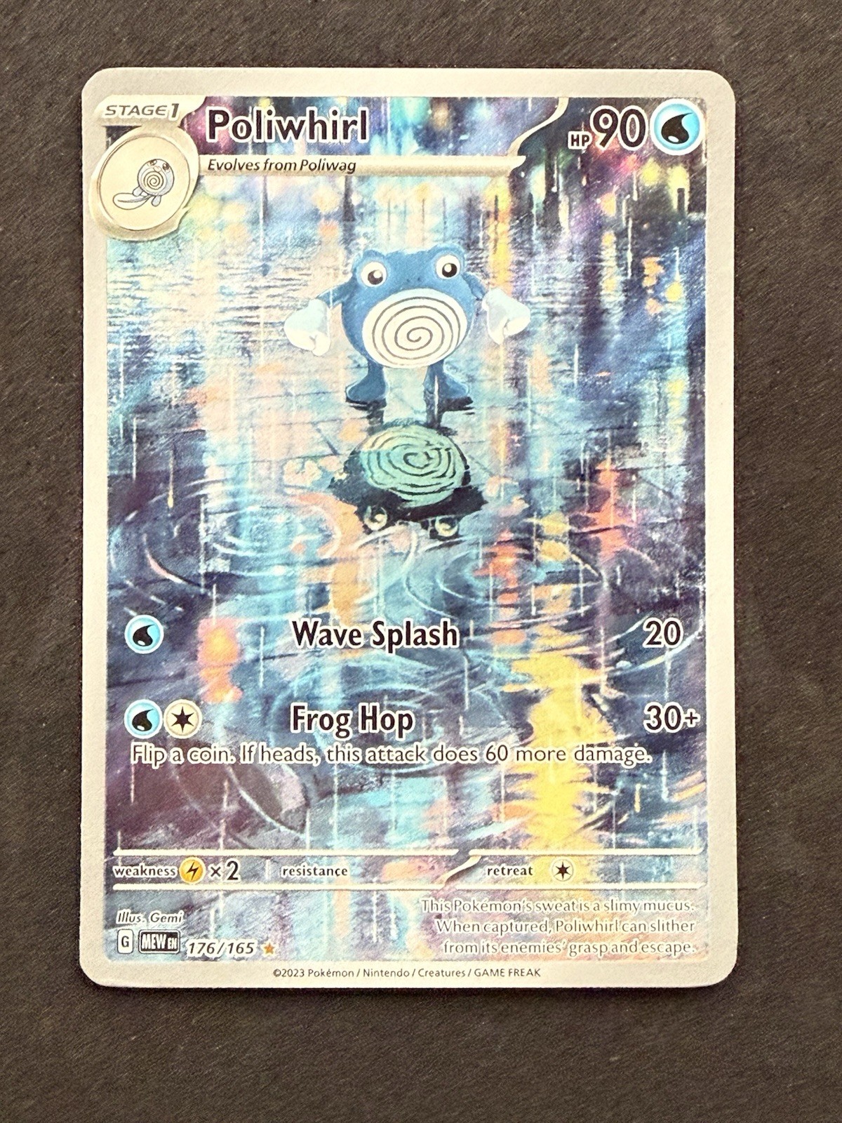 Poliwhirl 176/165 Illustration Rare Pokemon Scarlet Violet 151