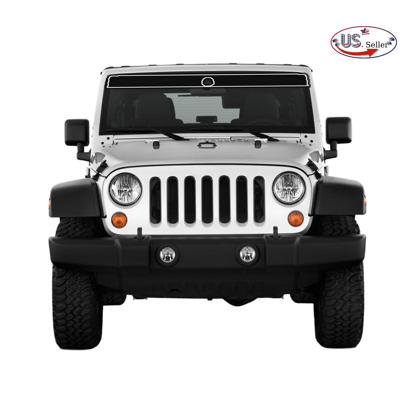 Precut Sun Strip Window Tint Auto Glass Film For Jeep Wrangler JK 2007-2017