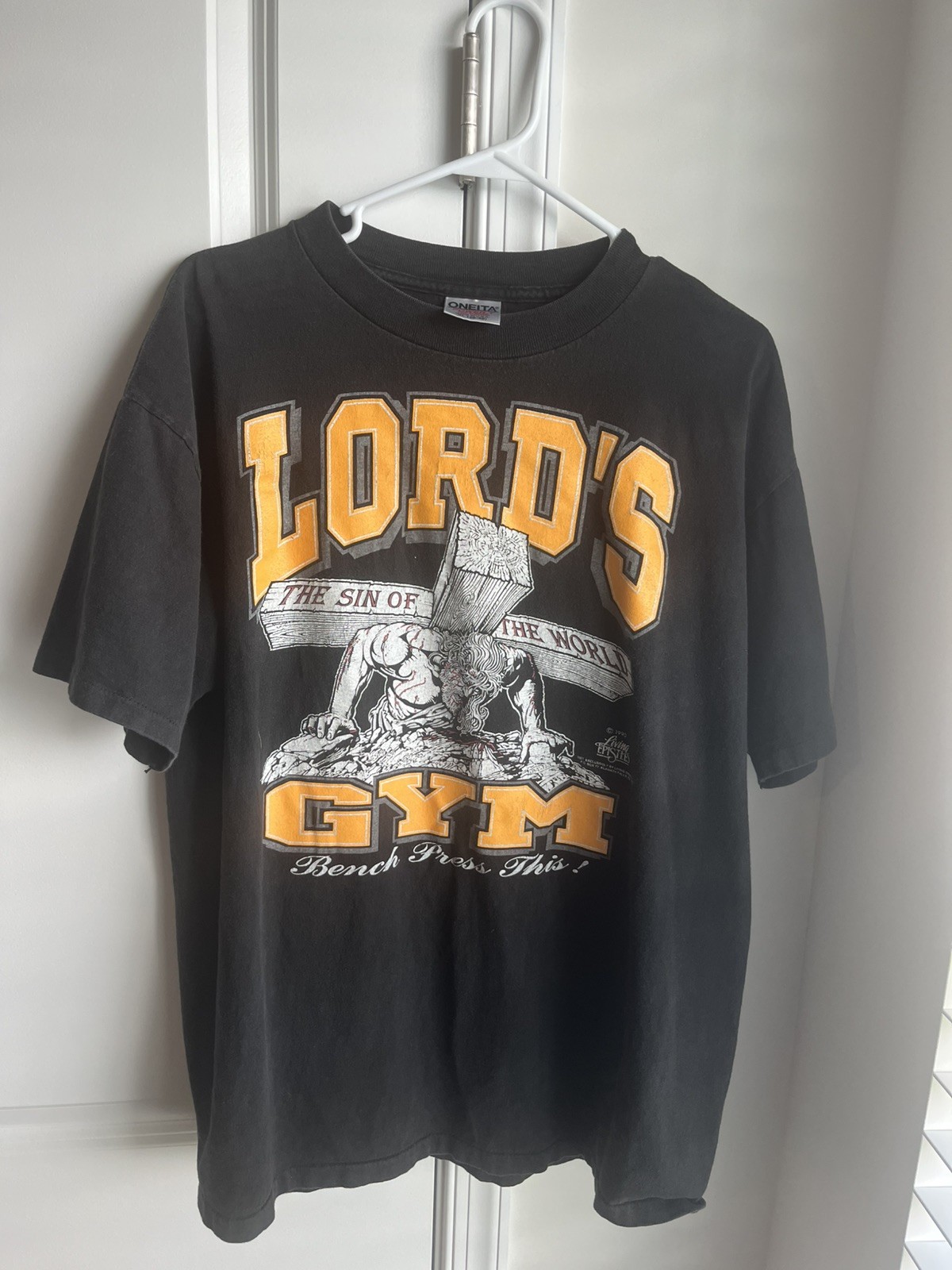 Vintage 90s 1990 Lord\'s Gym T-Shirts Sz XL His Pain Your Gain Living Epistle Vintage 90s 1990 Lord\'s Gym T-Shirts Sz XL His Pain Your Gain Living Epistle