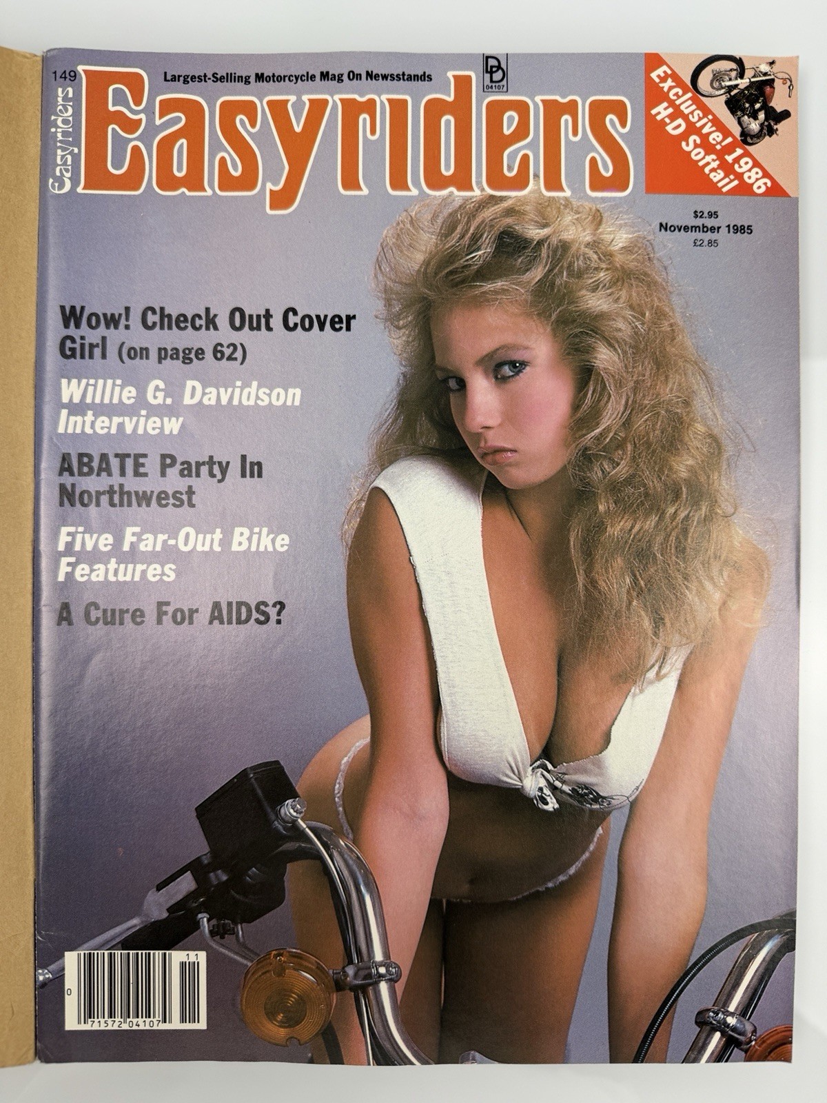 EASYRIDERS Magazine Nov 1985 #149 TRACI LORDS Cover Girl David Mann Centerfold
