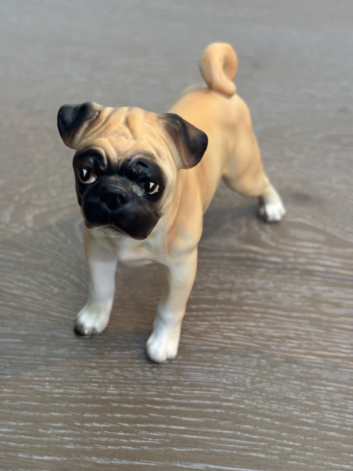 Vintage Lefton Japan, Chinese Pug Dog Porcelain Handpainted Figurine Red Label Vintage Lefton Japan, Chinese Pug Dog Porcelain Handpainted Figurine Red Label