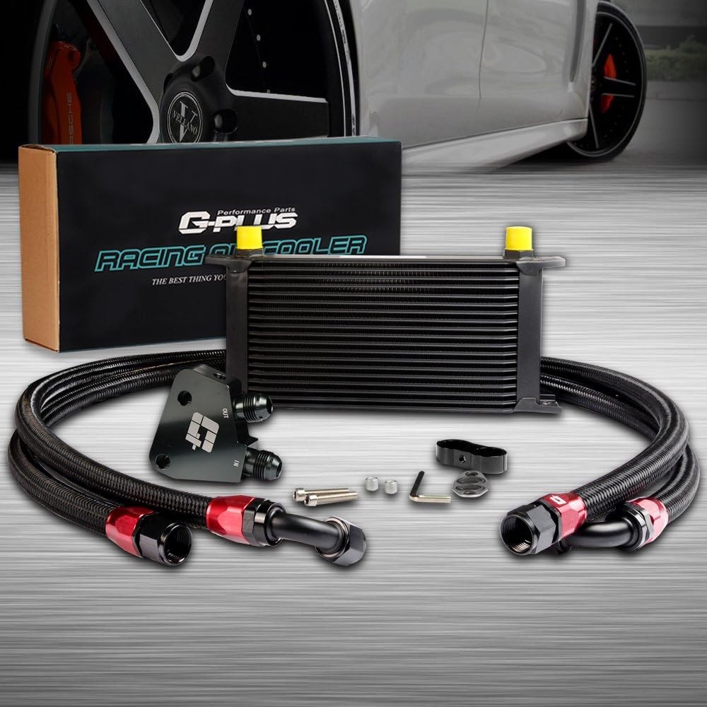 19 Row Oil Cooler Kit Fit LS1 LS2 LS3 Engine Aluminum Black