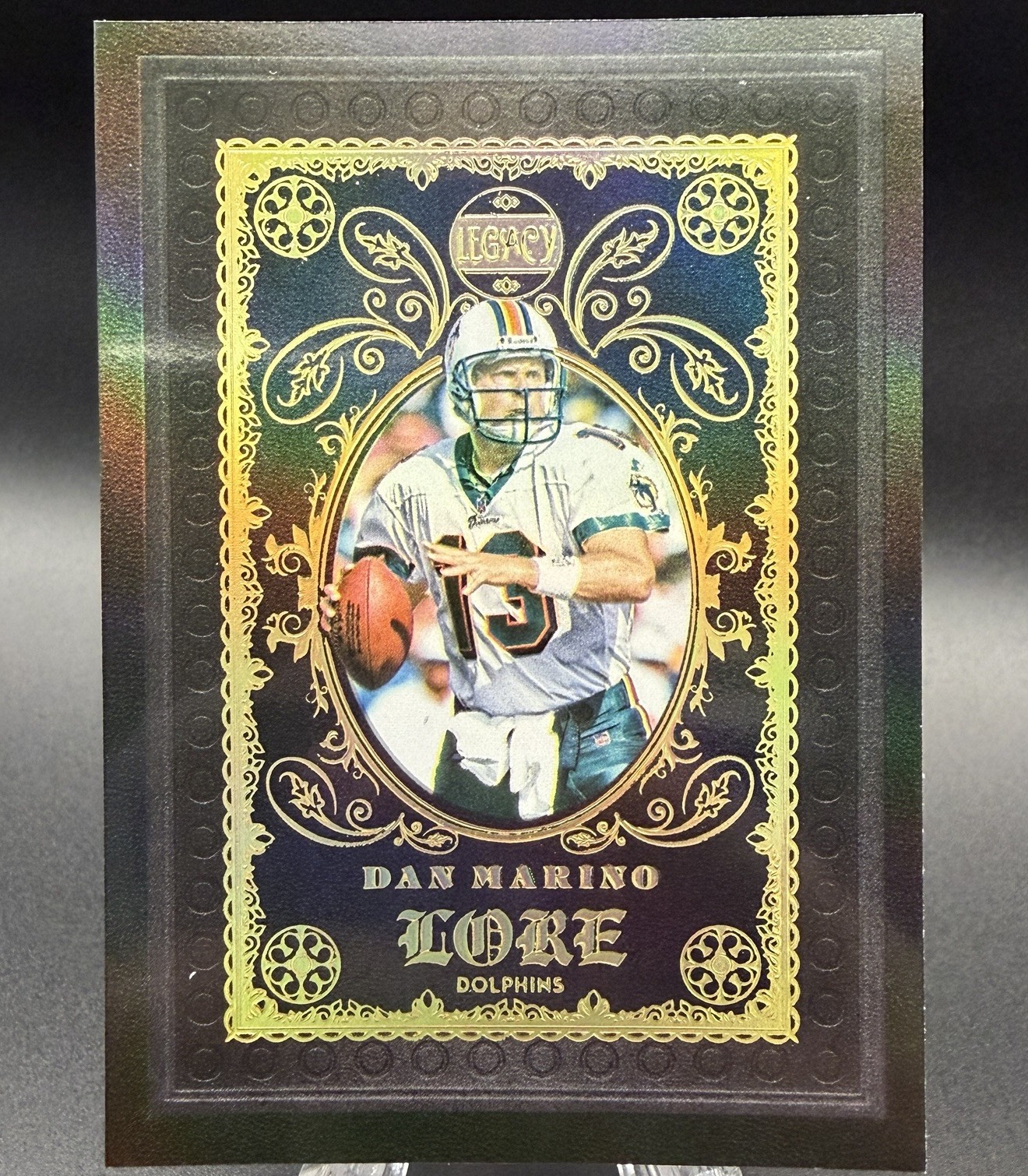 2022 Panini Legacy Lore Dan Marino #L-10 CASE HIT SP Miami Dolphins 2022 Panini Legacy Lore Dan Marino #L-10 CASE HIT SP Miami Dolphins