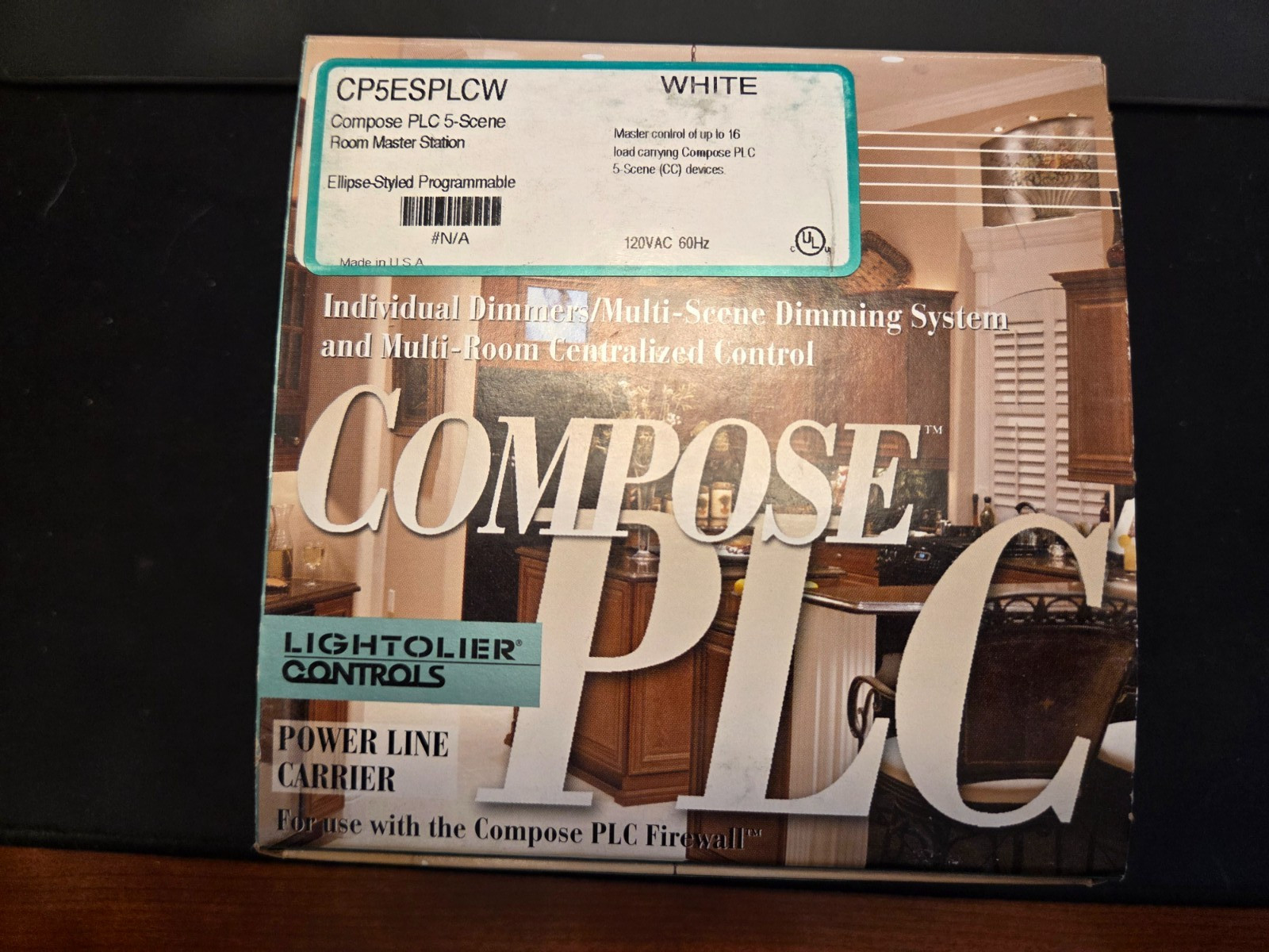 Lightolier Controls Five Scene Master Control CP5ESPLC (2-Wire) - BRAND NEW Lightolier Controls Five Scene Master Control CP5ESPLC (2-Wire) - BRAND NEW