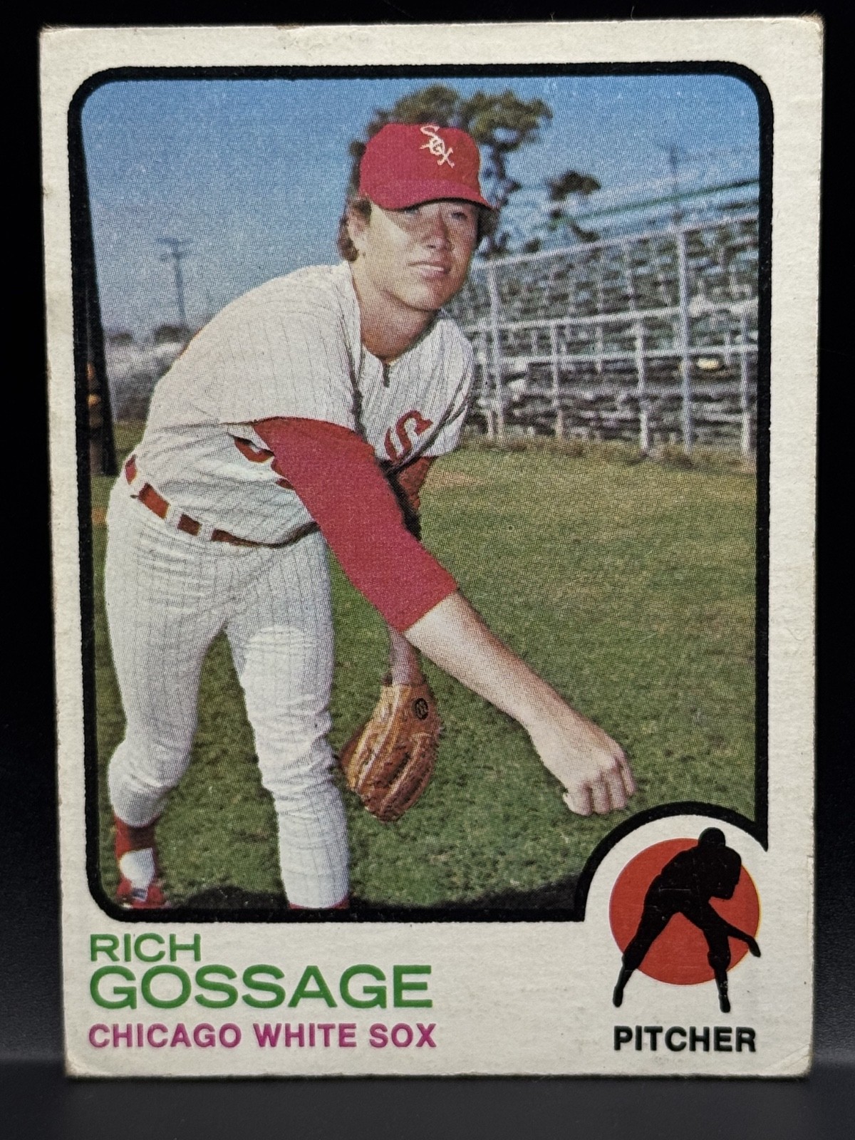 1973 Topps RICH GOSSAGE card No. 174 Chicago White Sox Crease-Free 1973 Topps RICH GOSSAGE card No. 174 Chicago White Sox Crease-Free