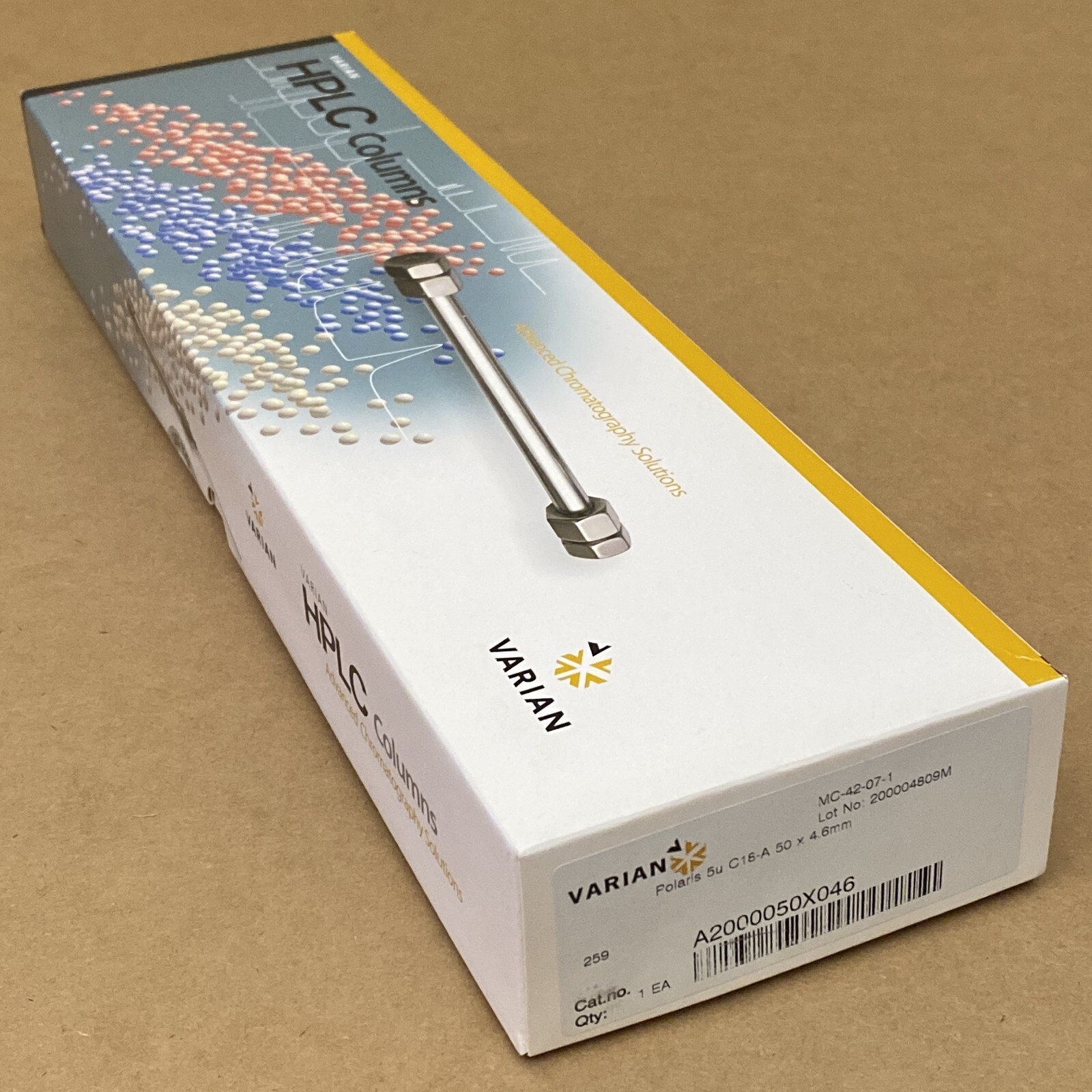 NOB - Varian (Agilent) A2000050X046 Polaris HPLC Column, C18-A, 50x4.6mm, 5µm