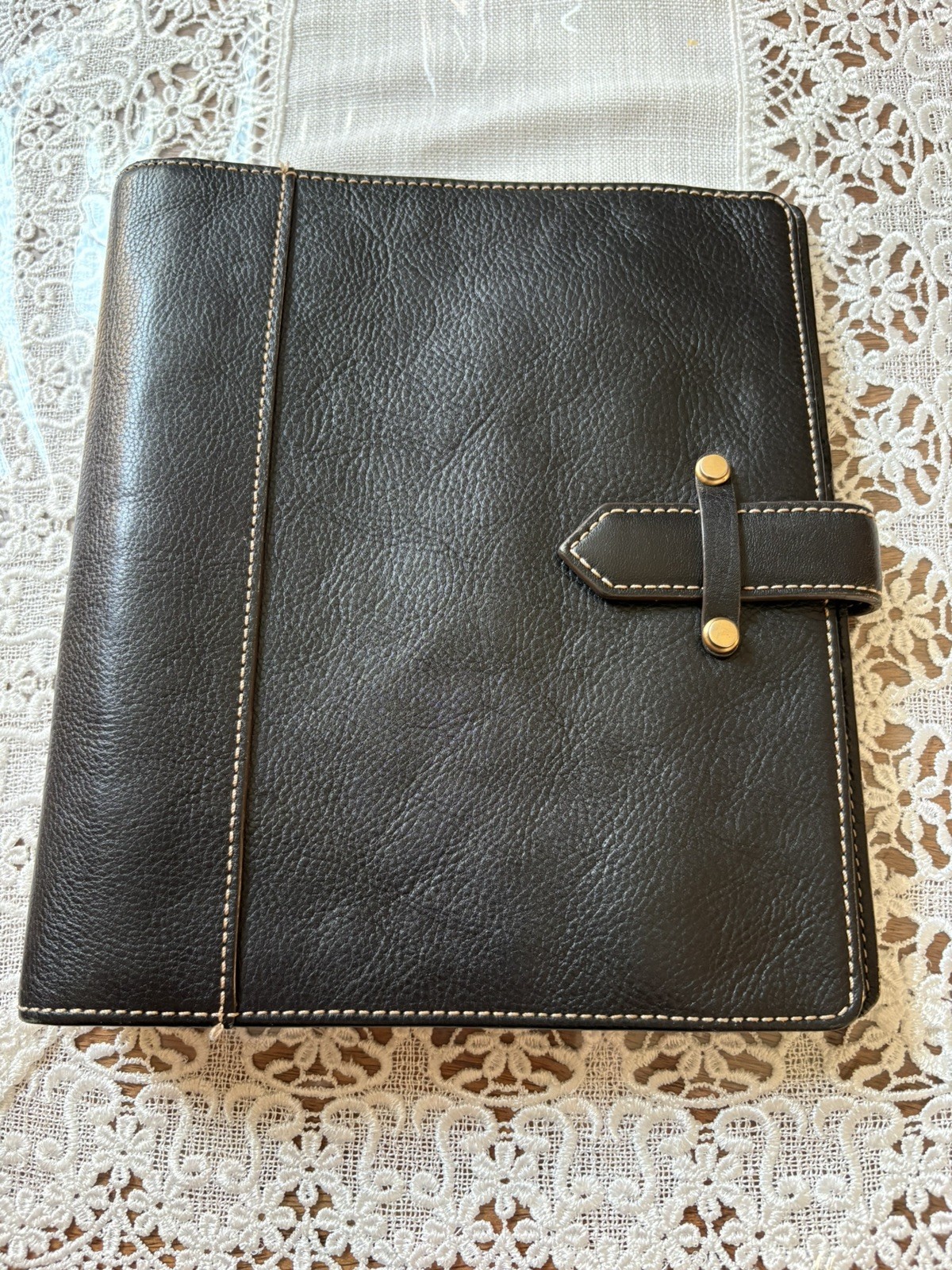 Franklin covey Original Aurora Full Grain Leather Classic Black New Franklin covey Original Aurora Full Grain Leather Classic Black New