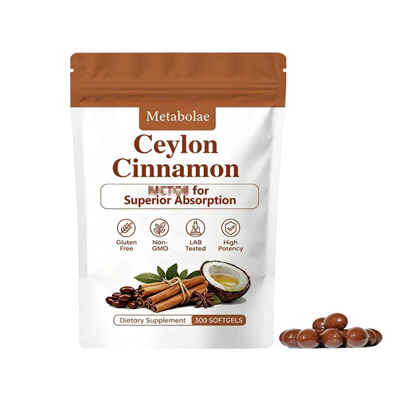 Metabolae Cinnamon MCT Oil Softgels, Non-GMO, Gluten Free, 300 Softgels Metabolae Cinnamon MCT Oil Softgels, Non-GMO, Gluten Free, 300 Softgels