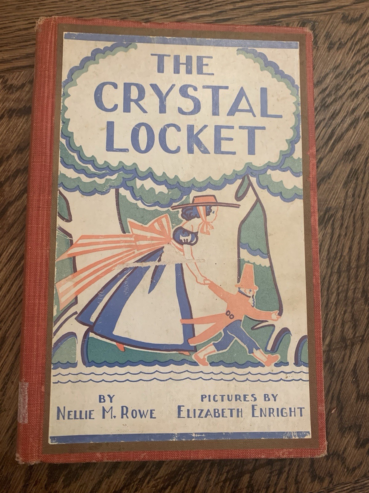 VTG Childrens Book 1935 SIGNED The Crystal Locket Very Rare