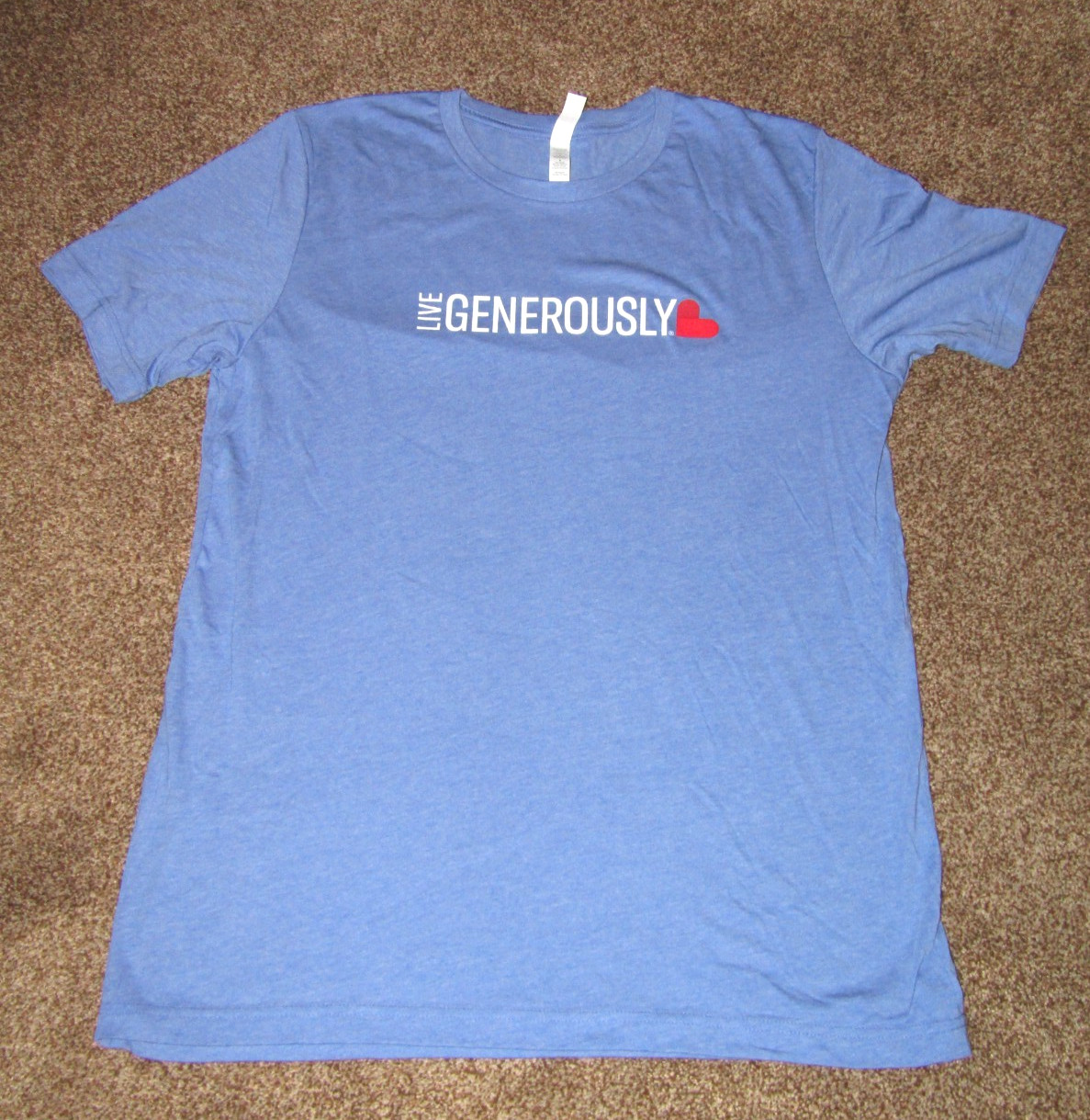 Live Generously T-Shirts Thrivent Blue Small Medium Large X-Large 3XL NWOT