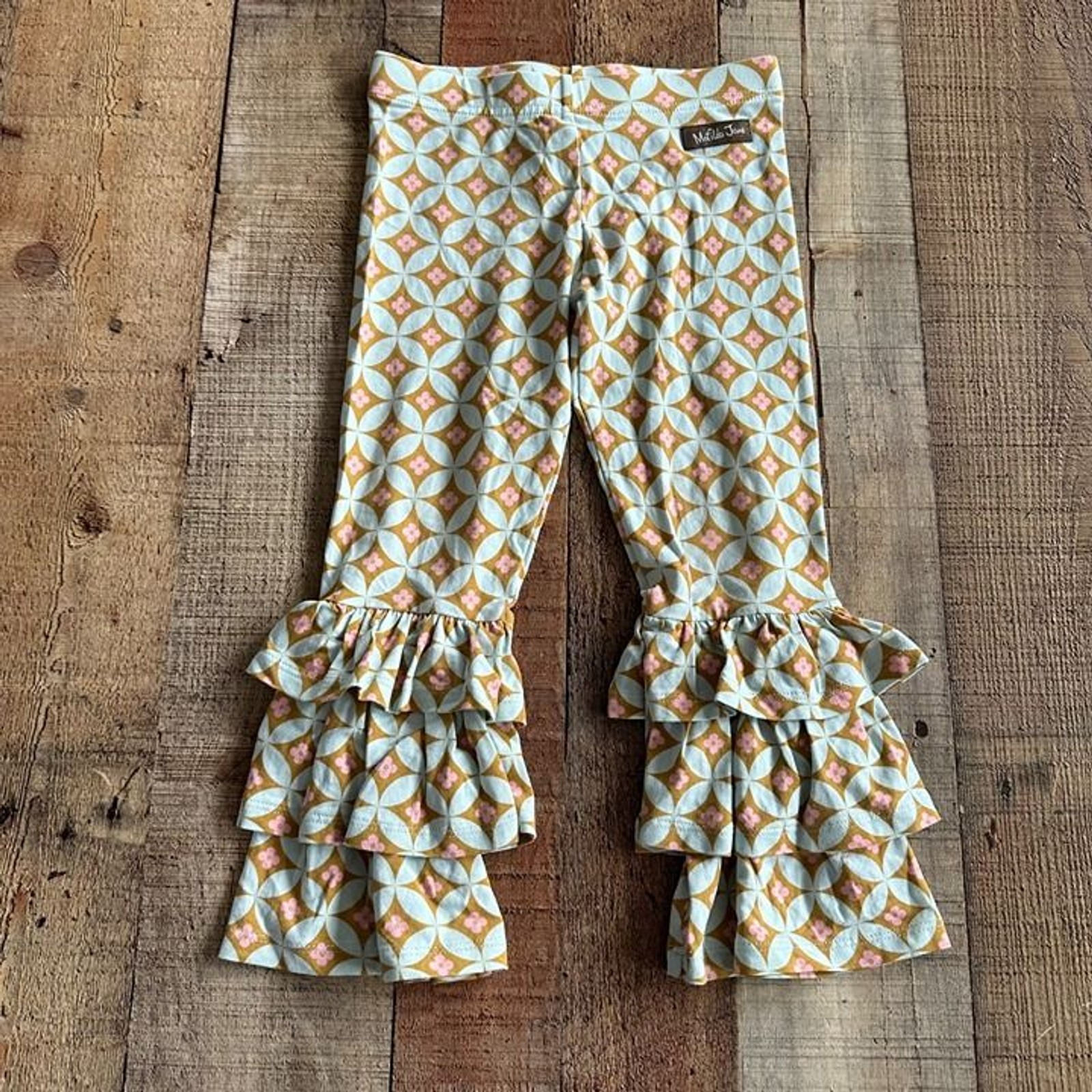 Matilda Jane Girls 2 Latticework Benny Ruffle Leggings Spring 2015 Hello Lovely